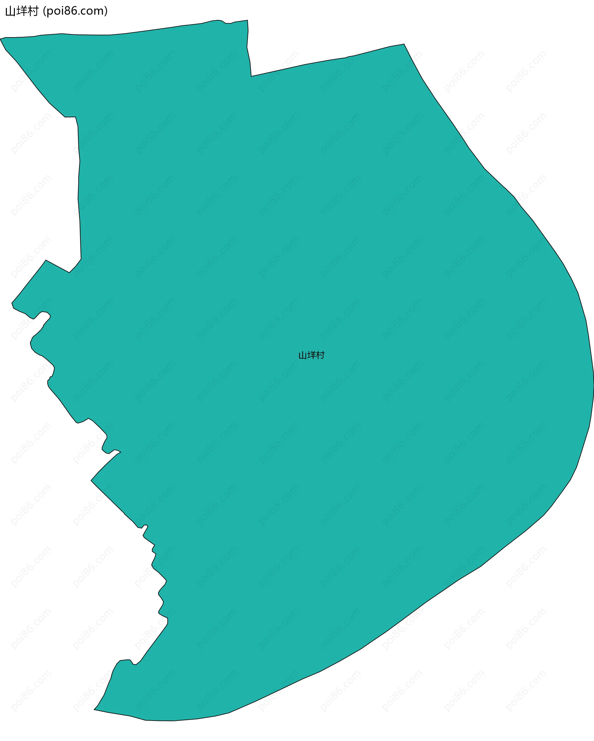 山垟村边界地图