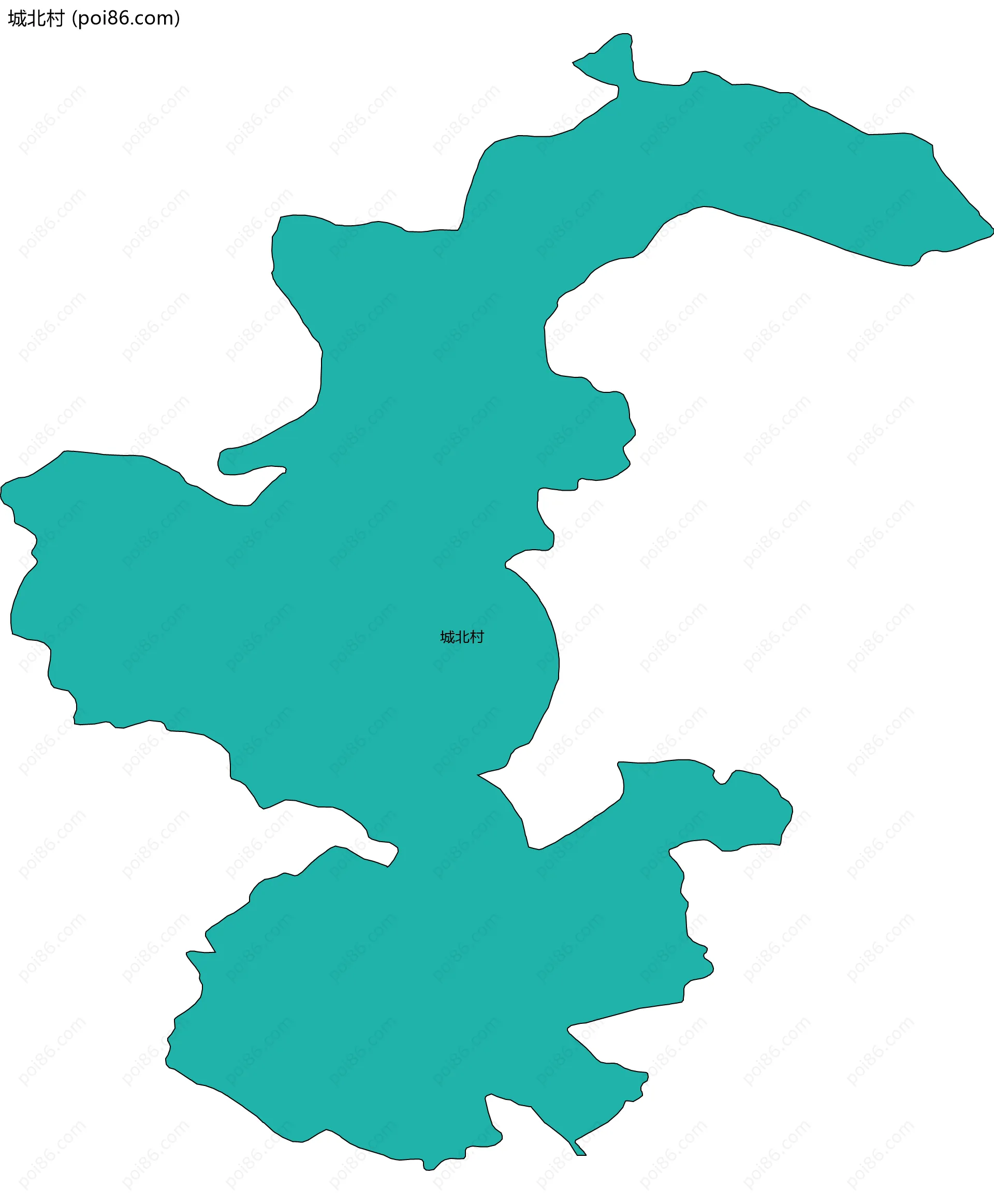 城北村边界地图