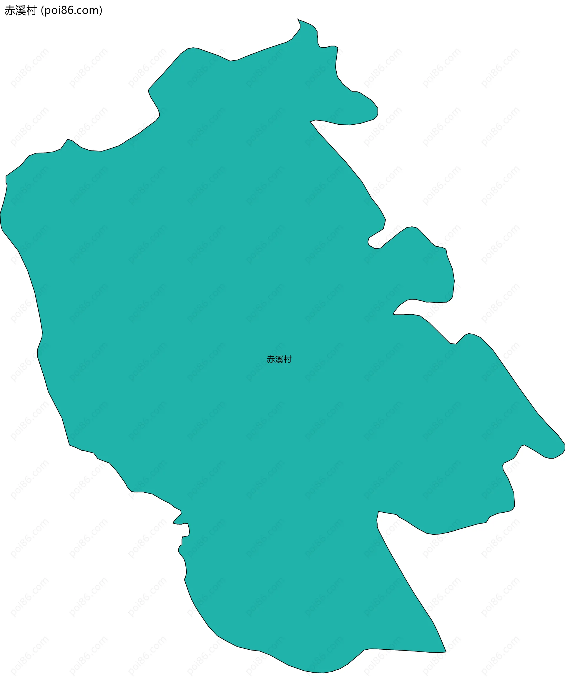 赤溪村边界地图