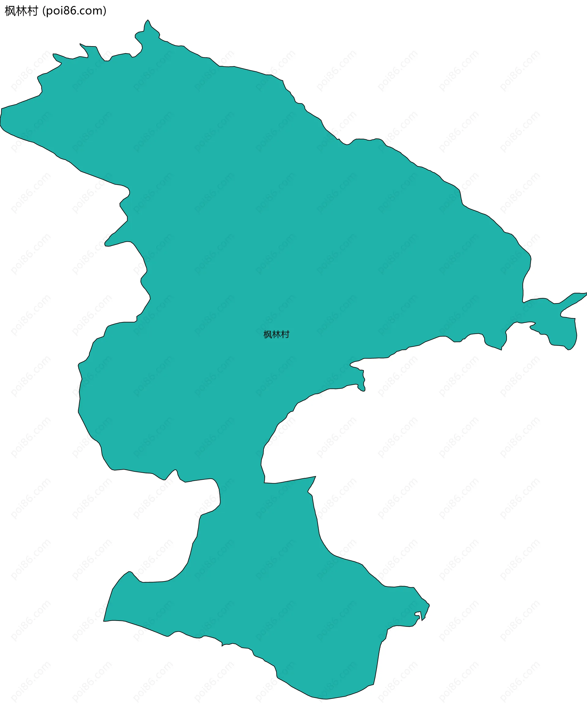 枫林村边界地图