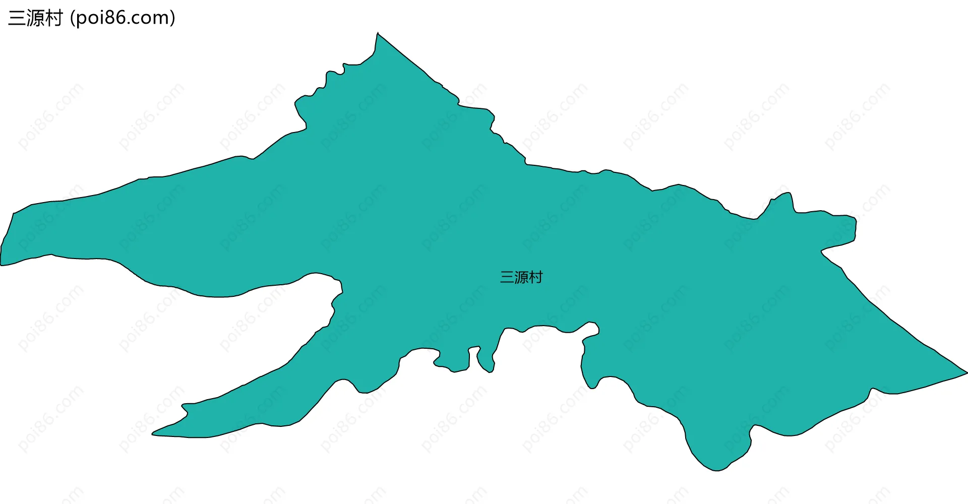 三源村边界地图