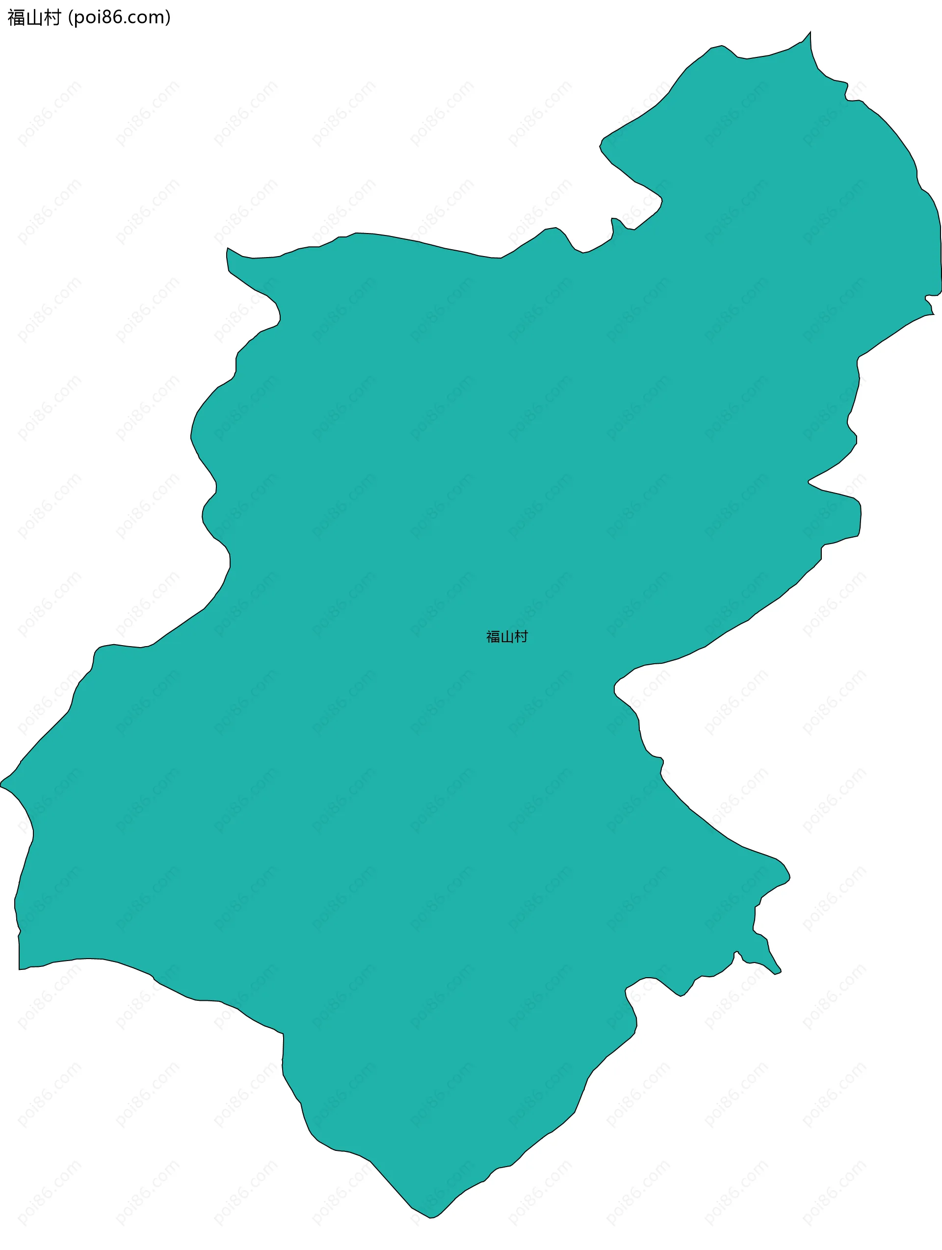福山村边界地图