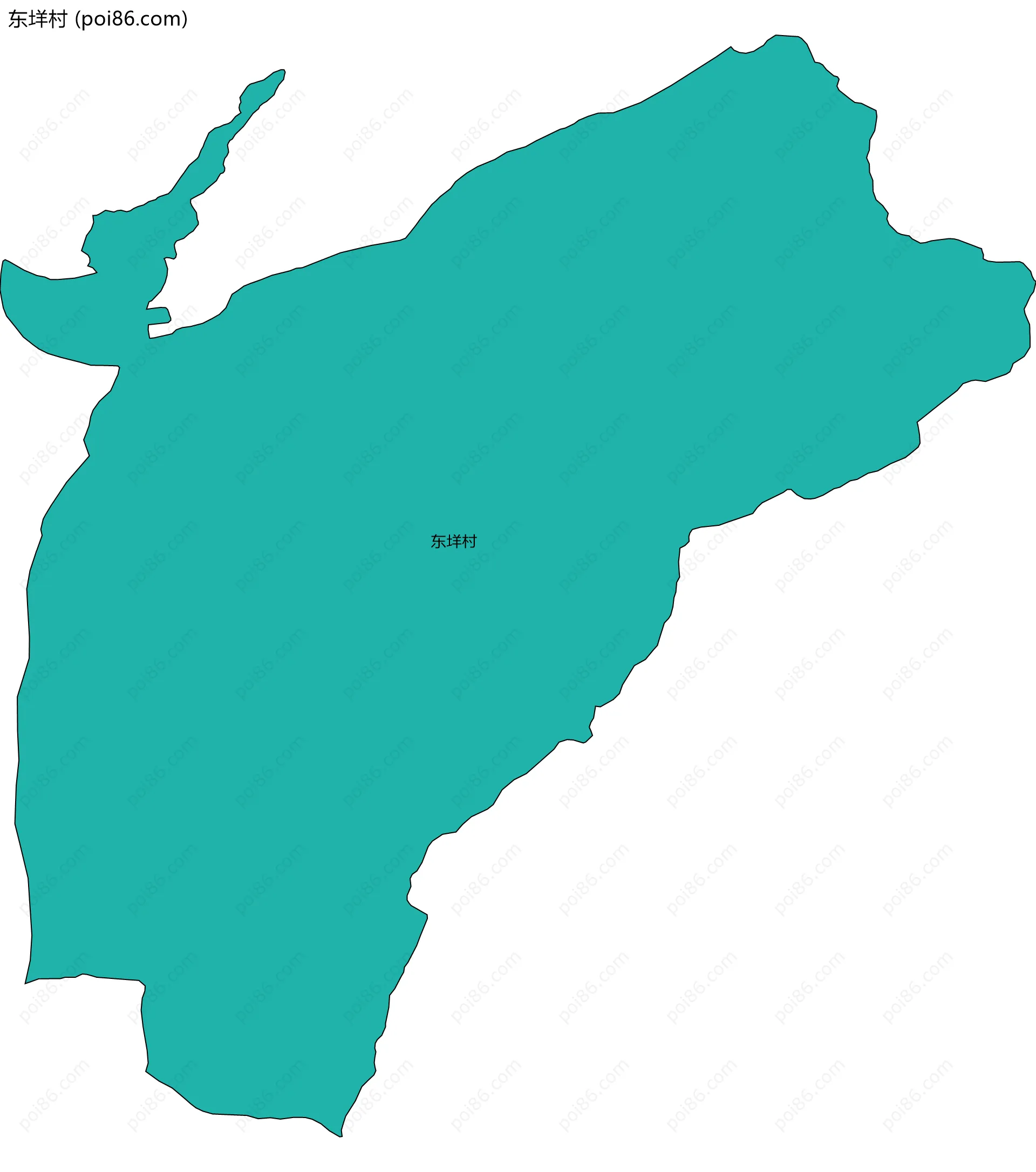 东垟村边界地图