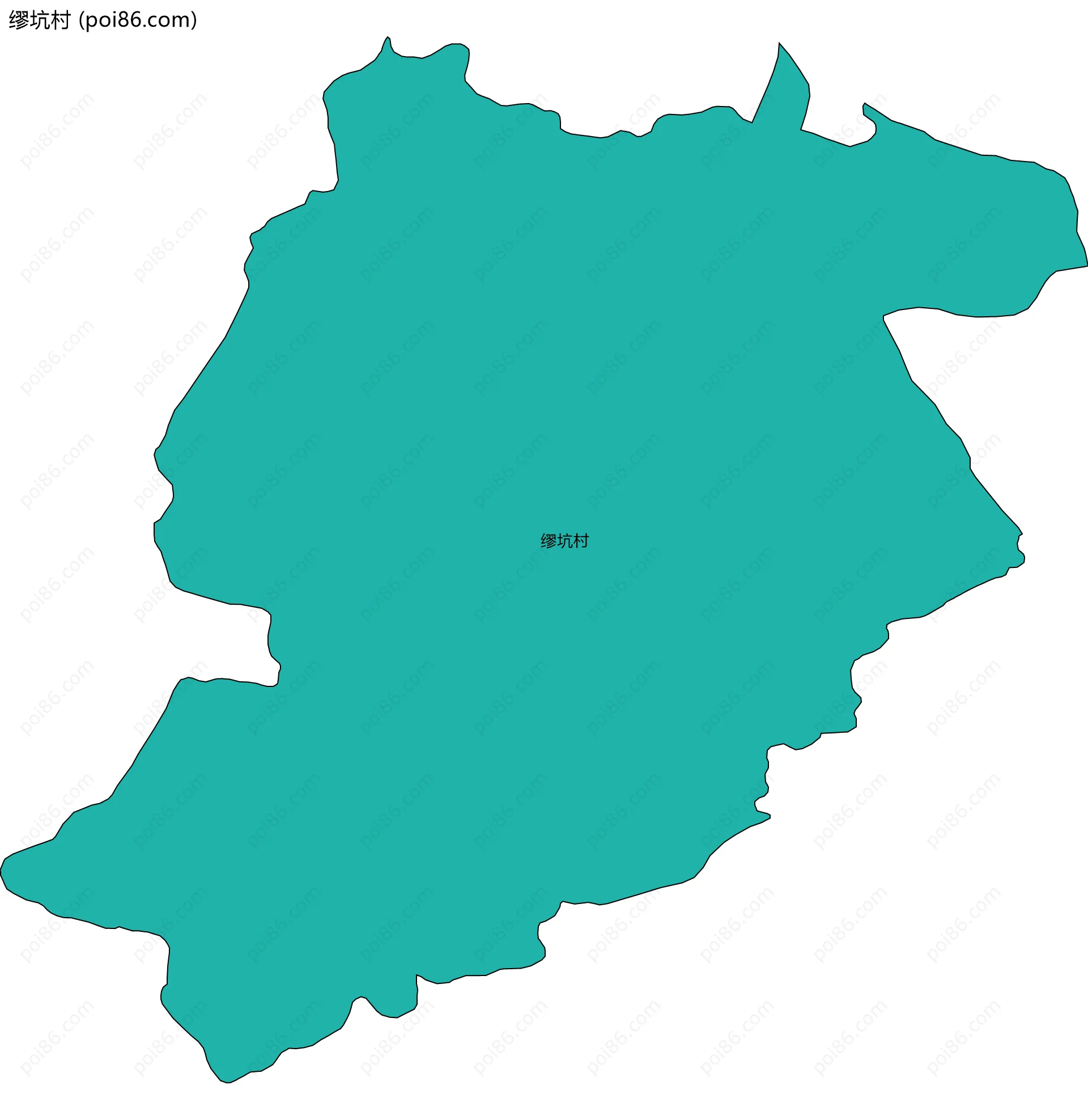 缪坑村边界地图