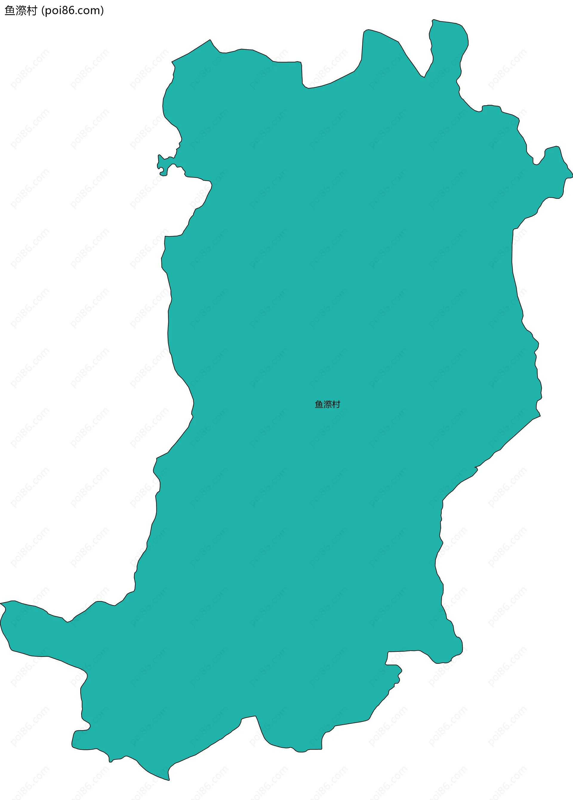 鱼漈村边界地图