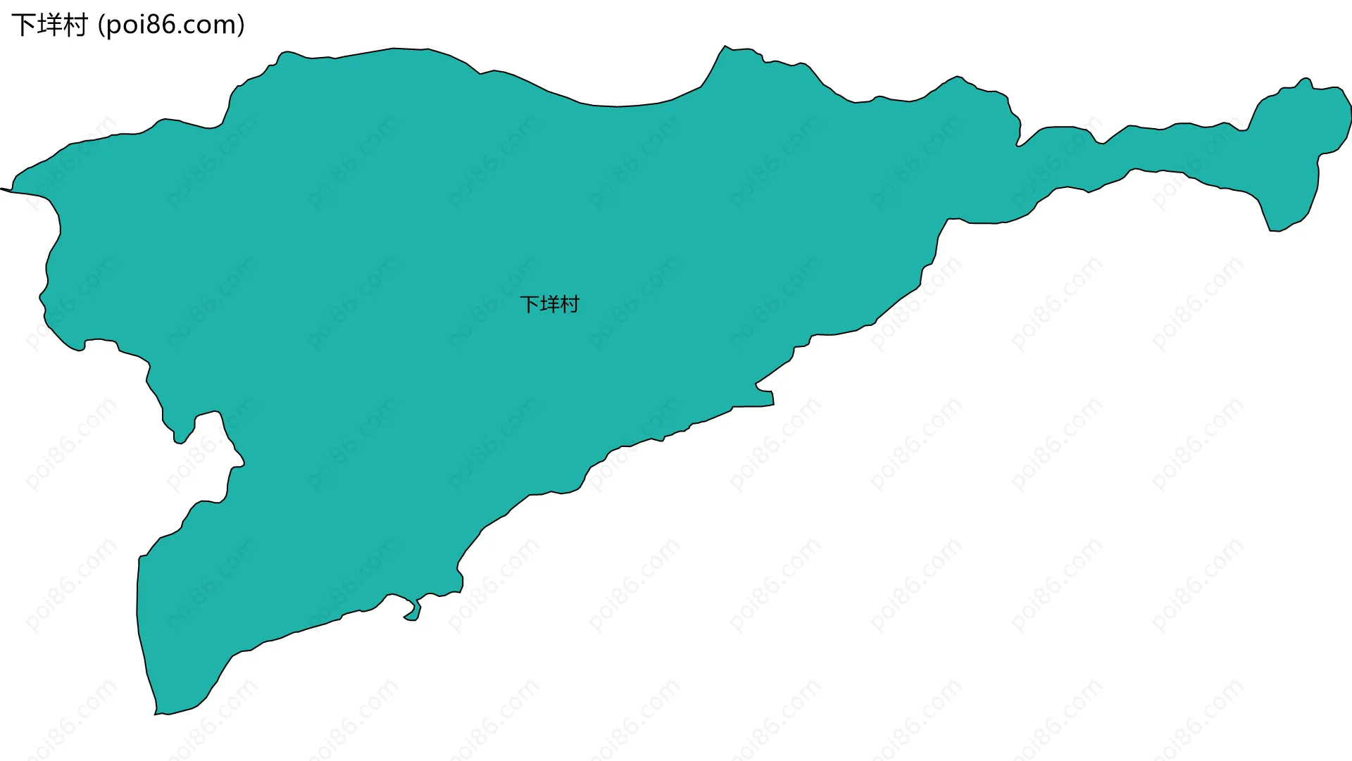 下垟村边界地图