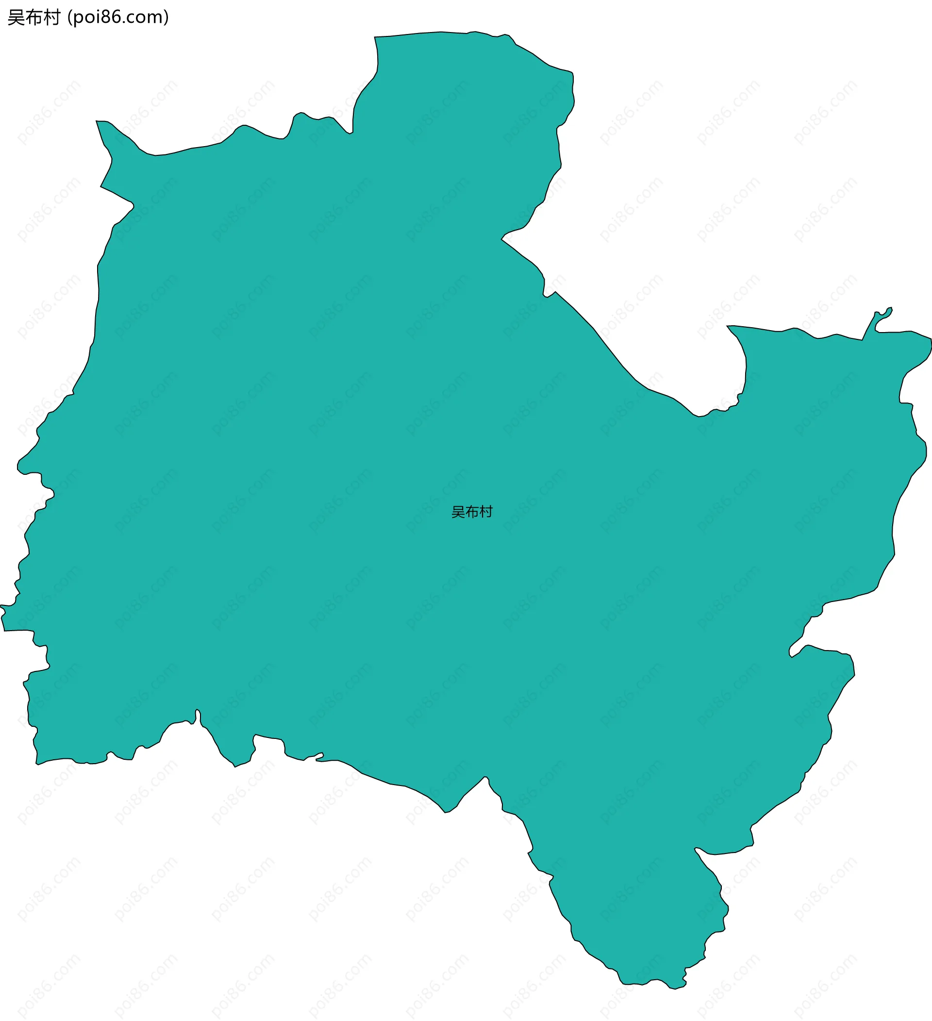 吴布村边界地图
