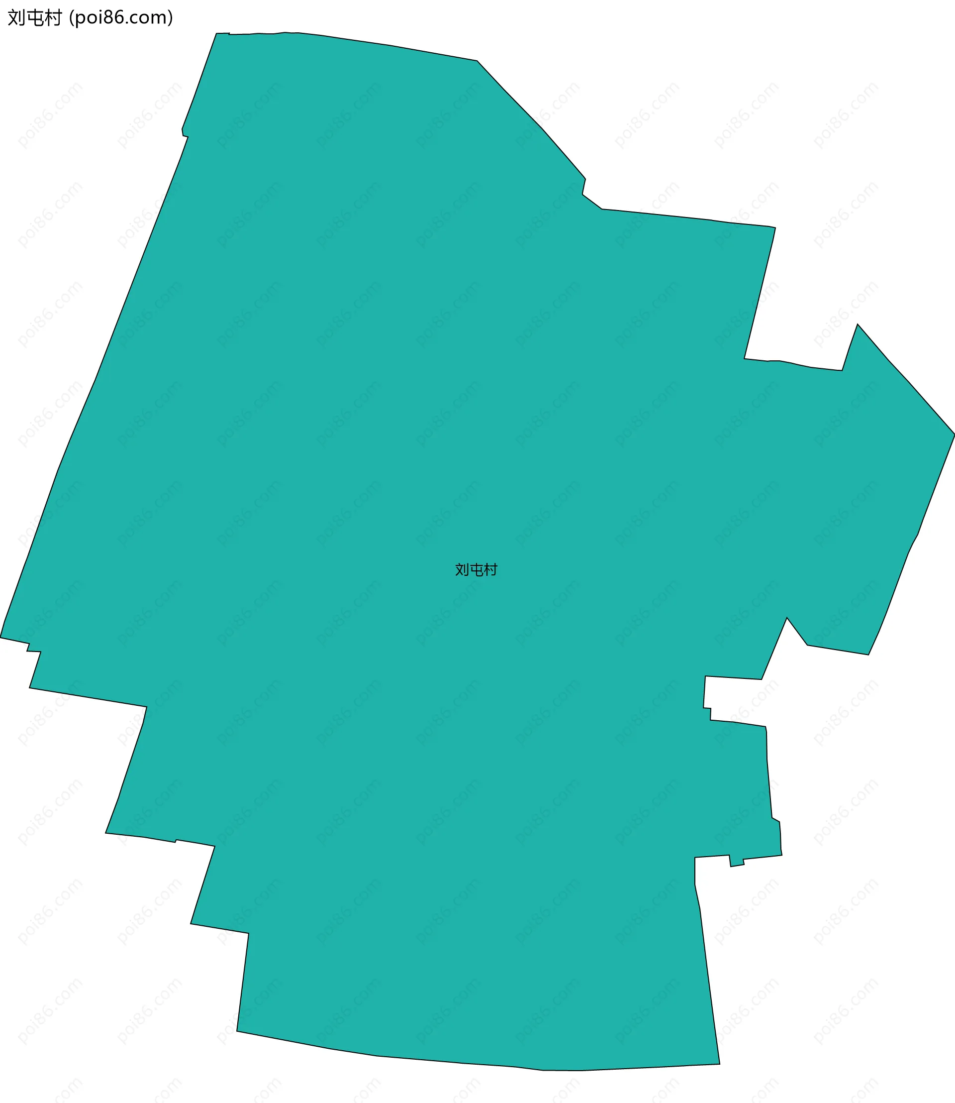 刘屯村边界地图