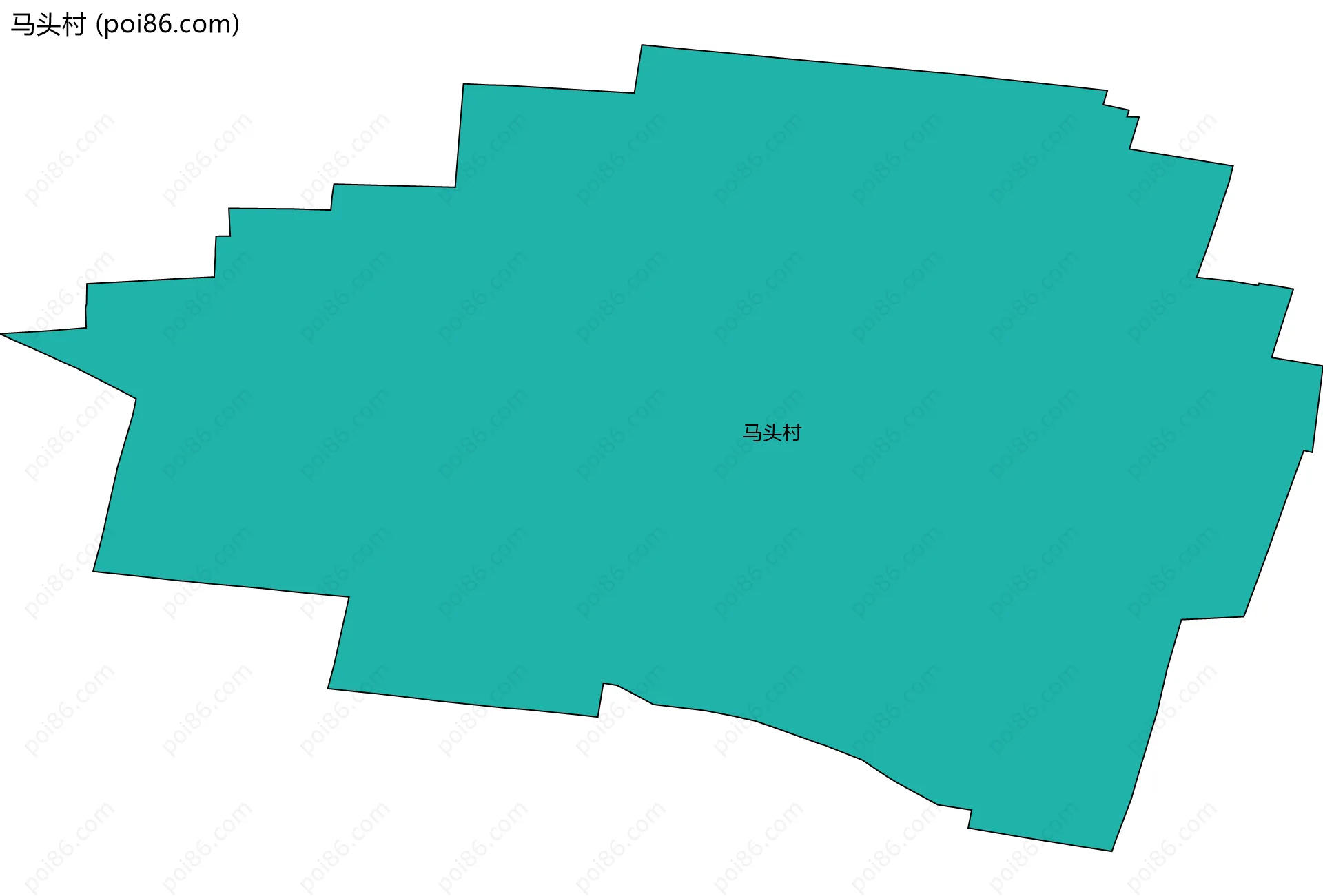 马头村边界地图