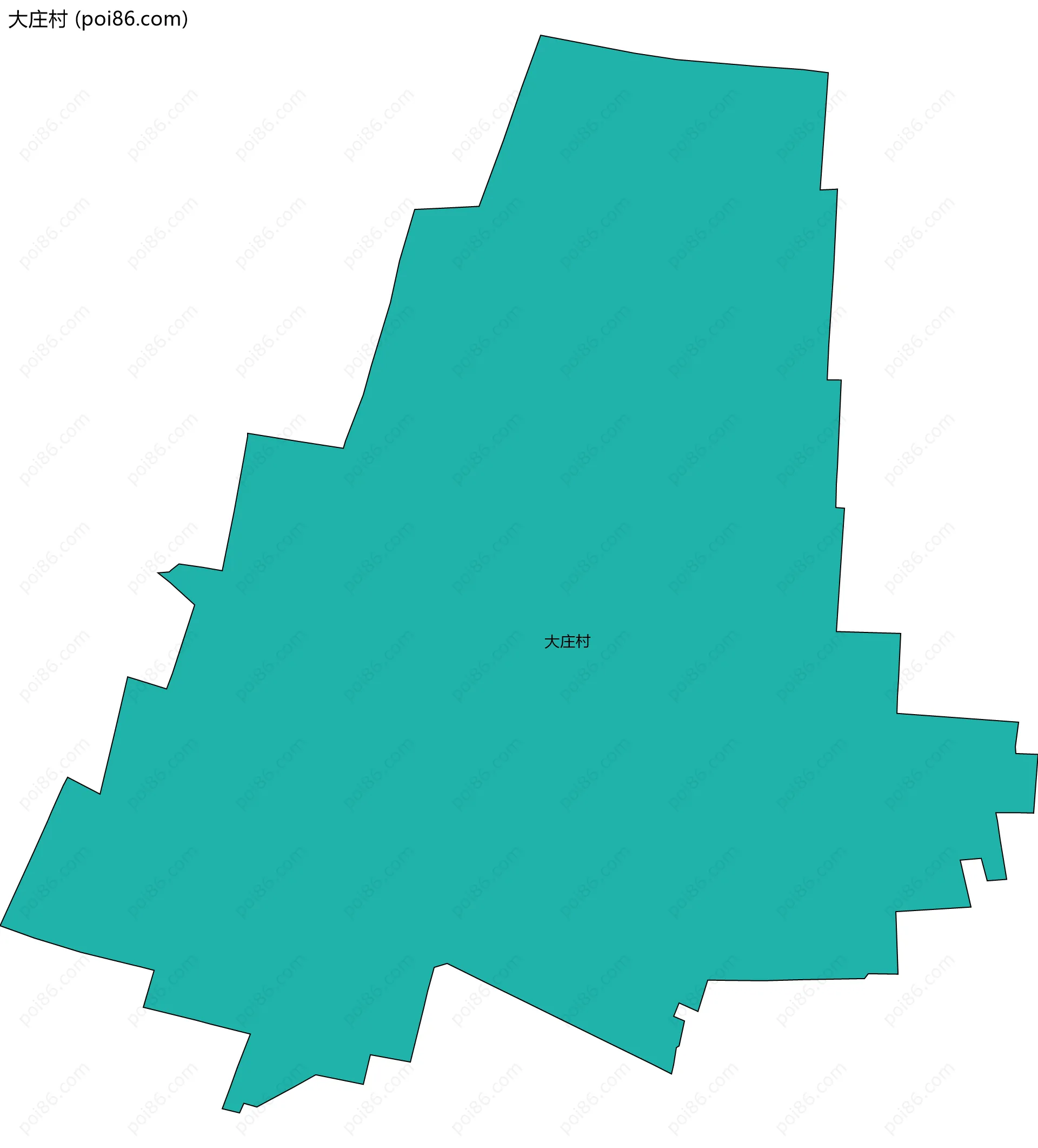 大庄村边界地图