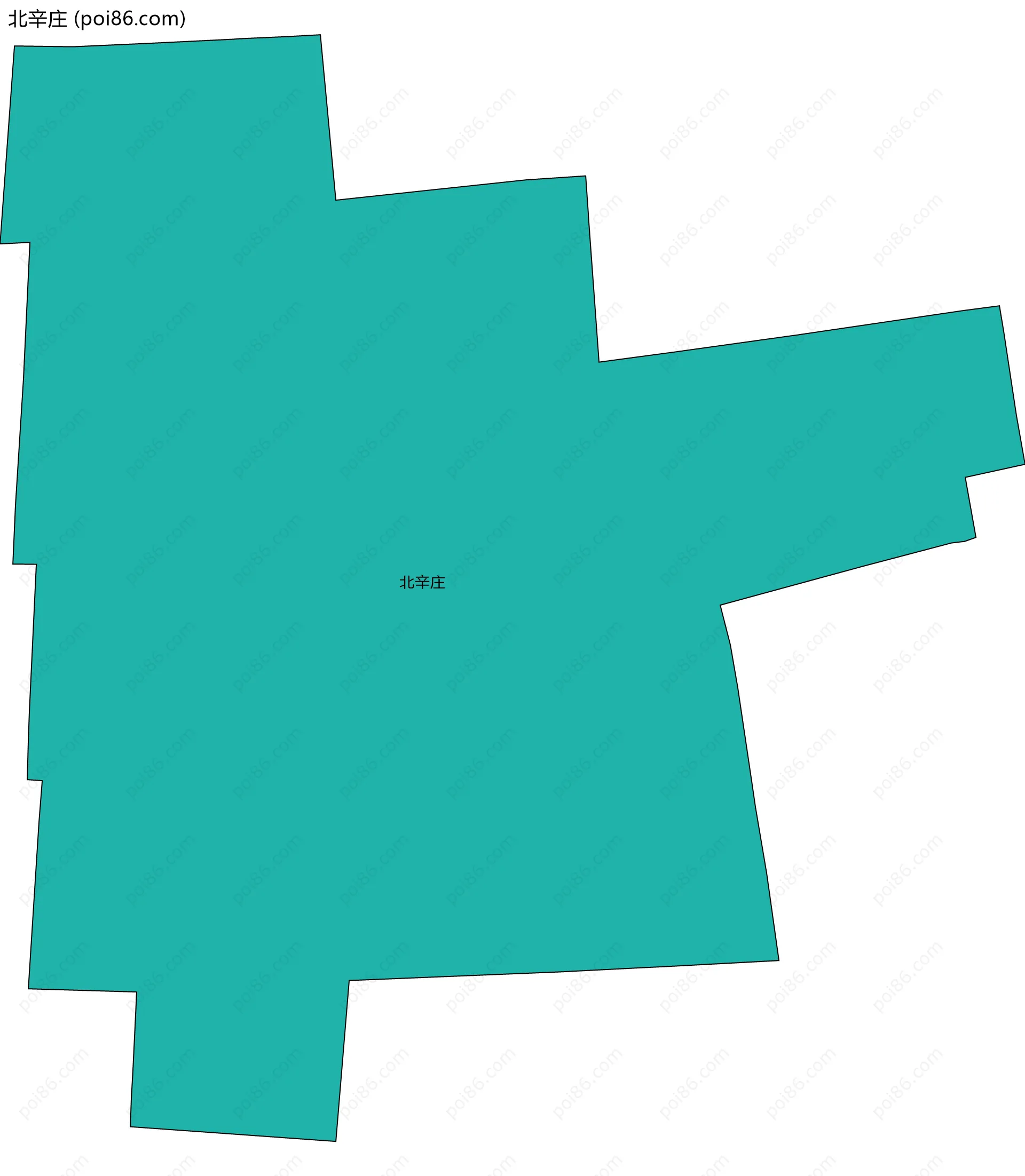 北辛庄边界地图