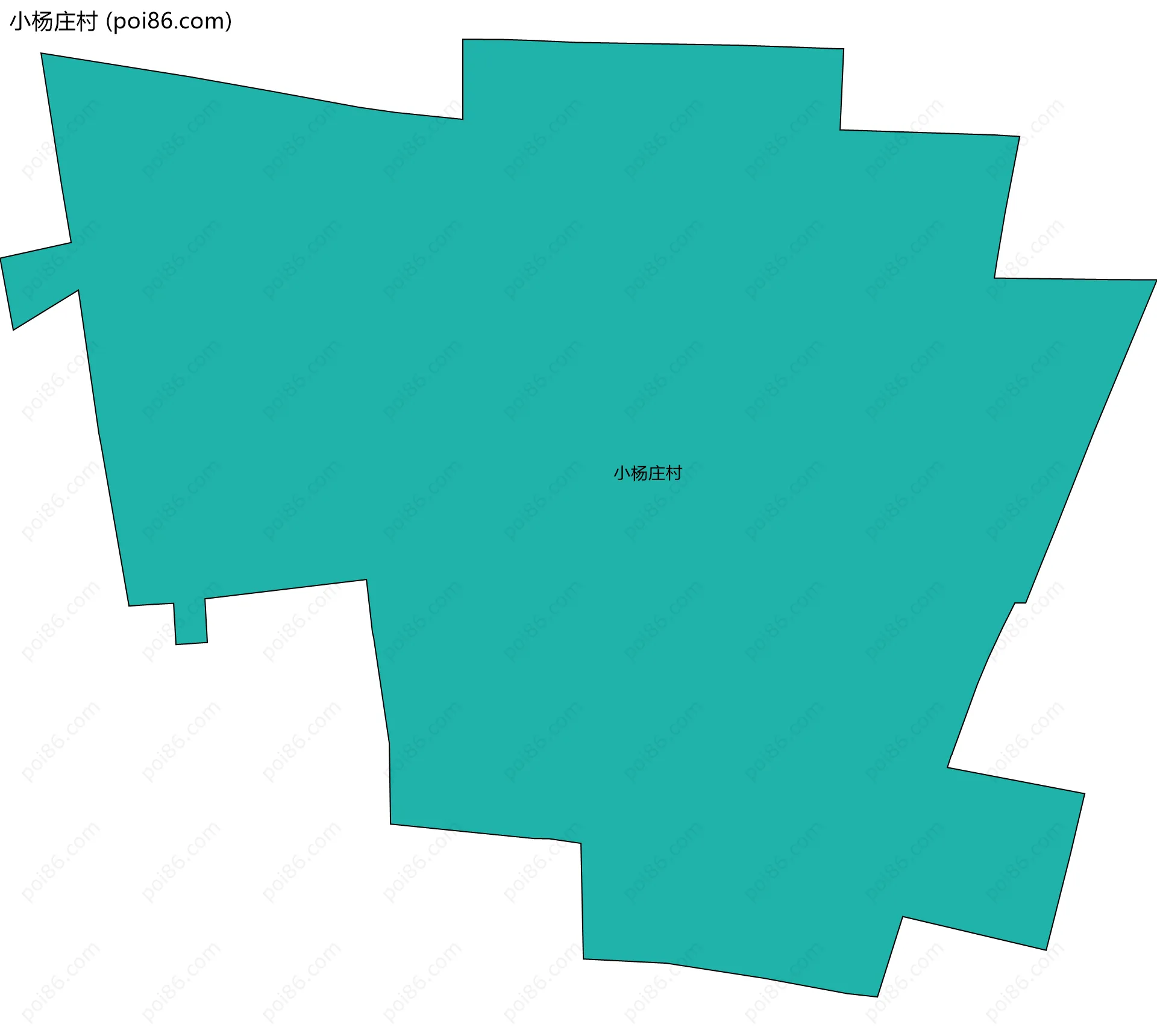 小杨庄村边界地图