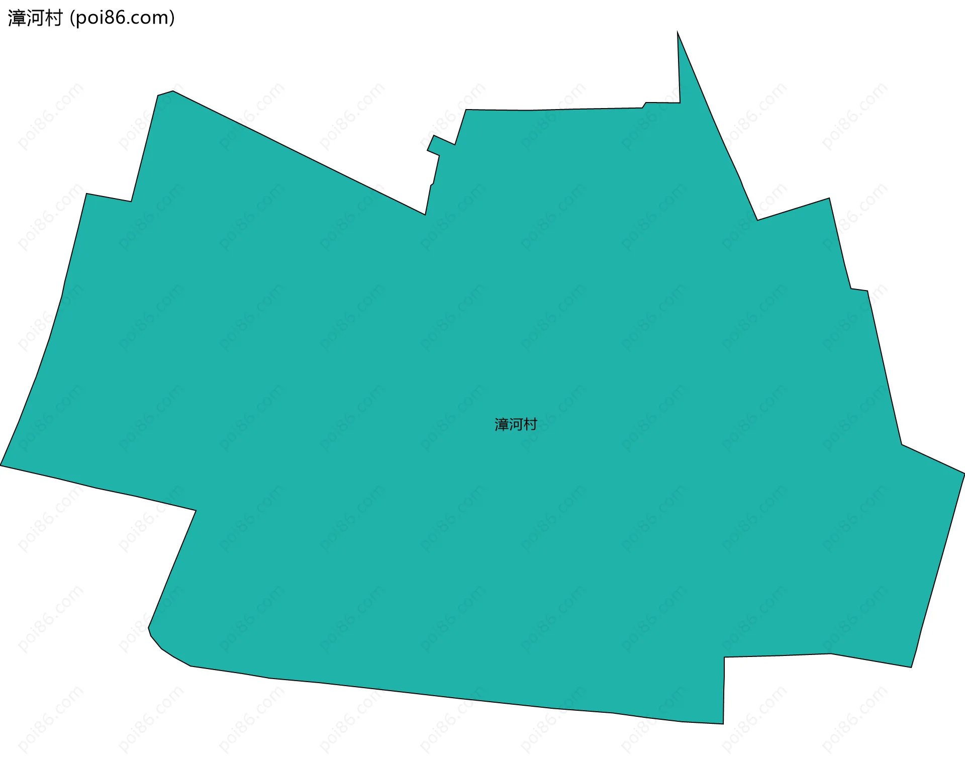 漳河村边界地图