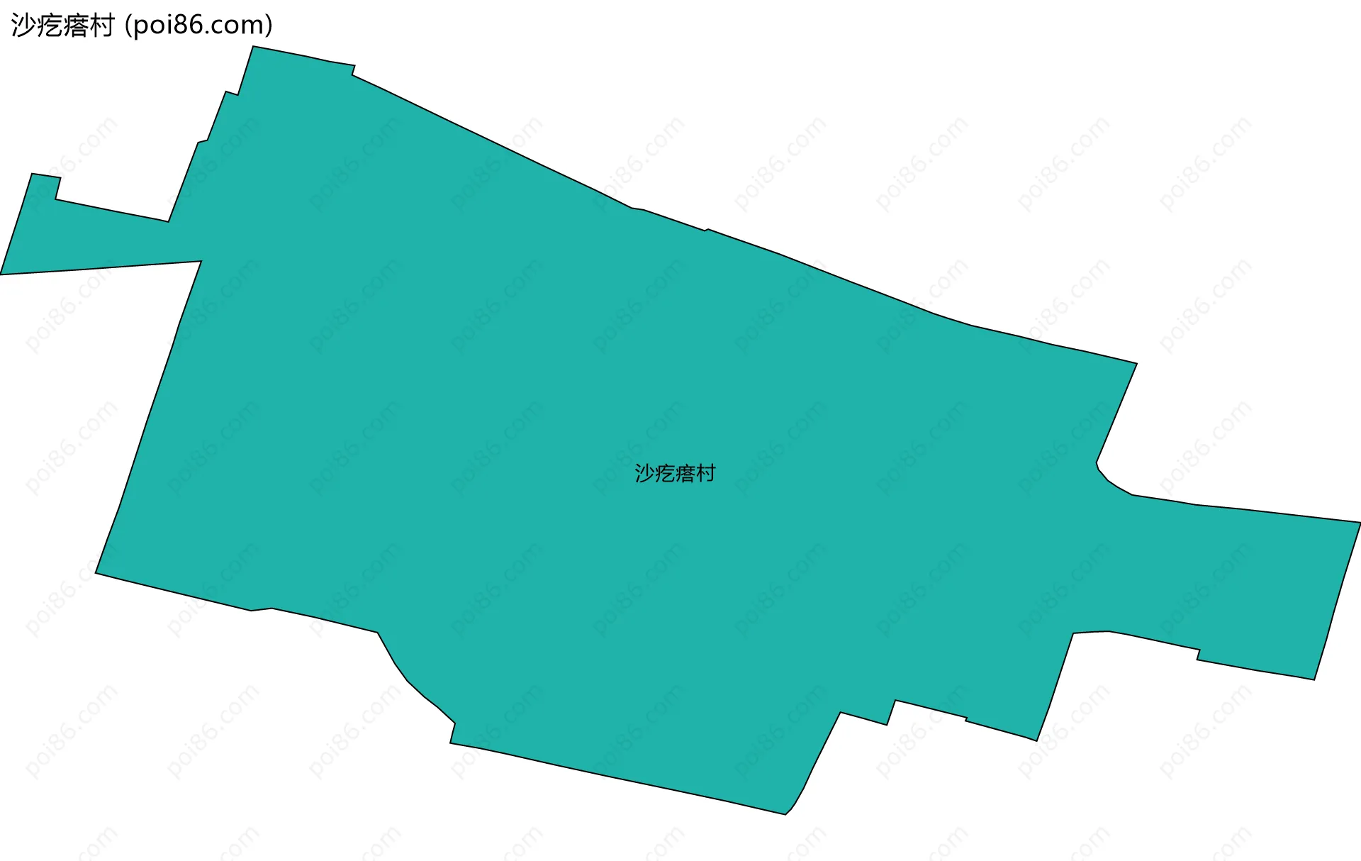 沙疙瘩村边界地图