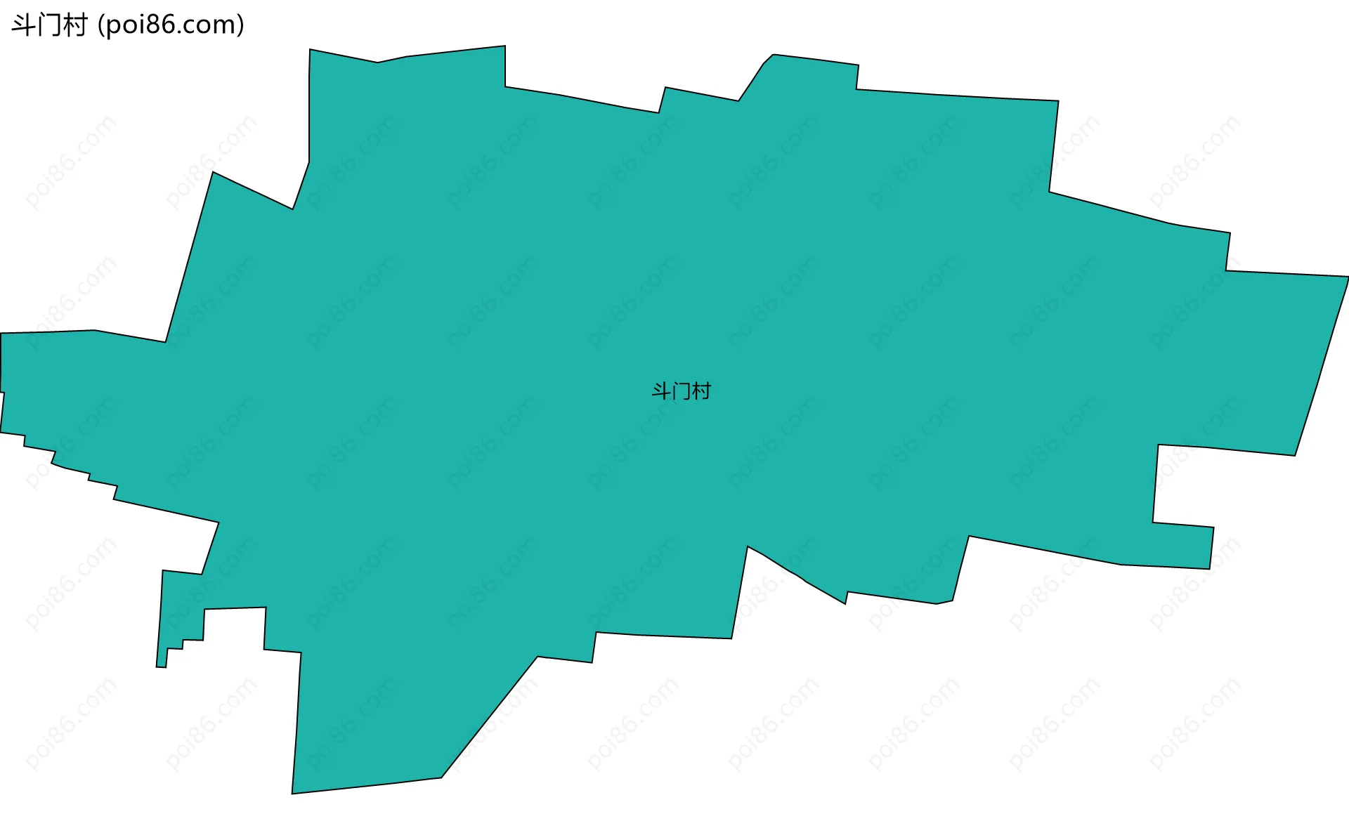 斗门村边界地图