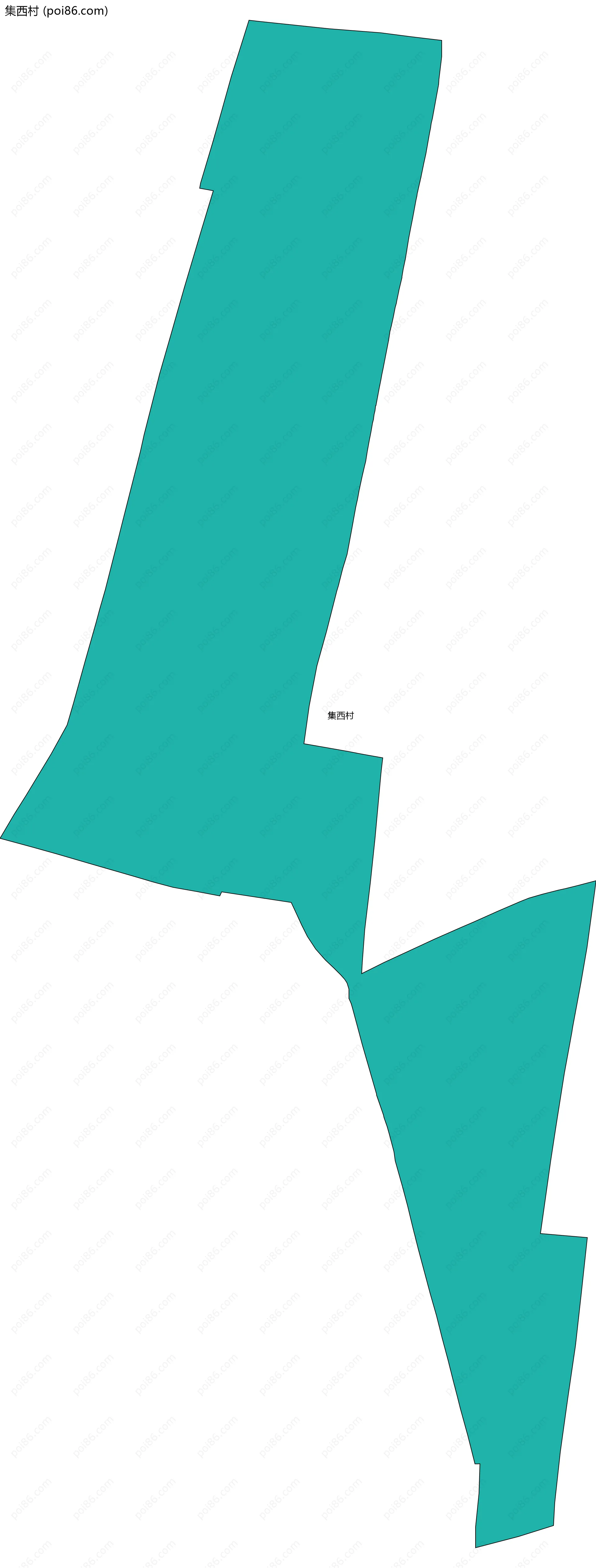 集西村边界地图