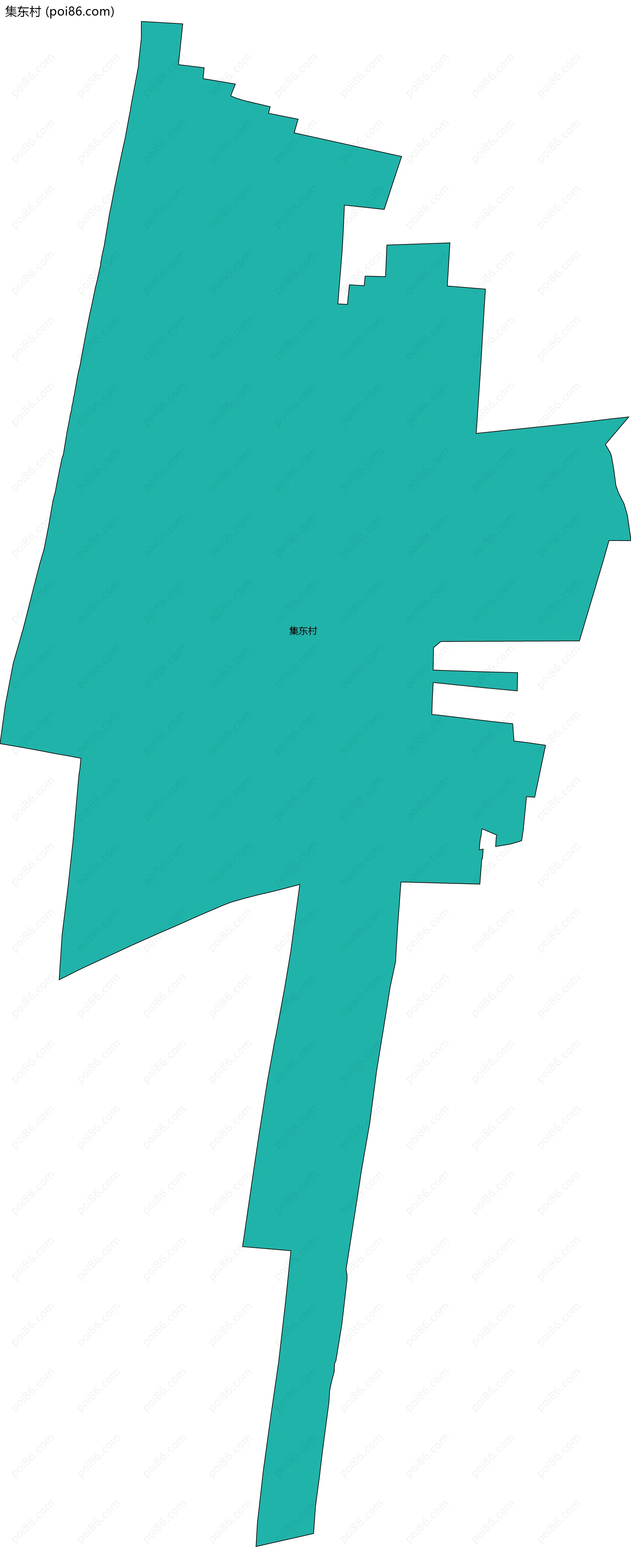 集东村边界地图