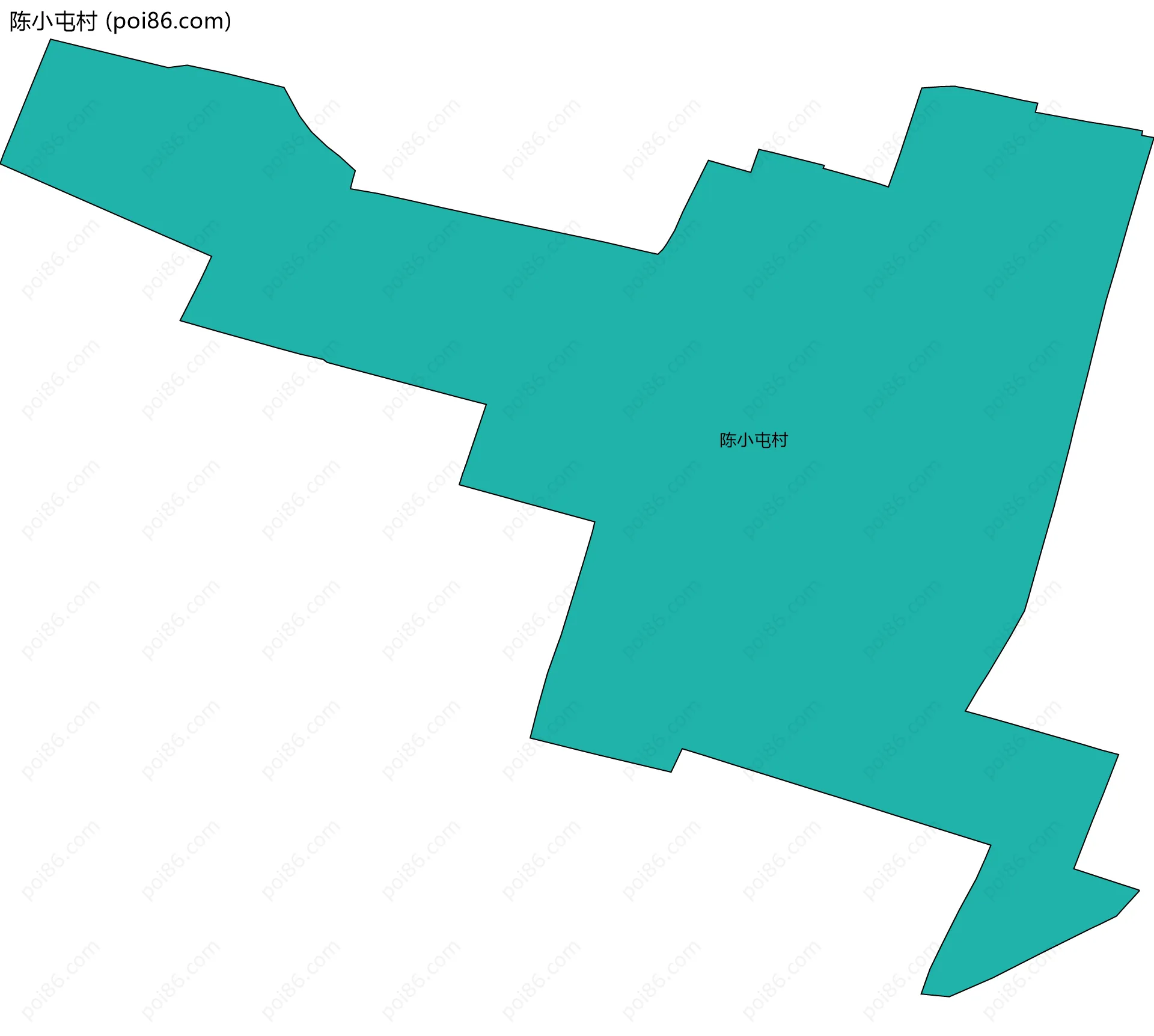 陈小屯村边界地图