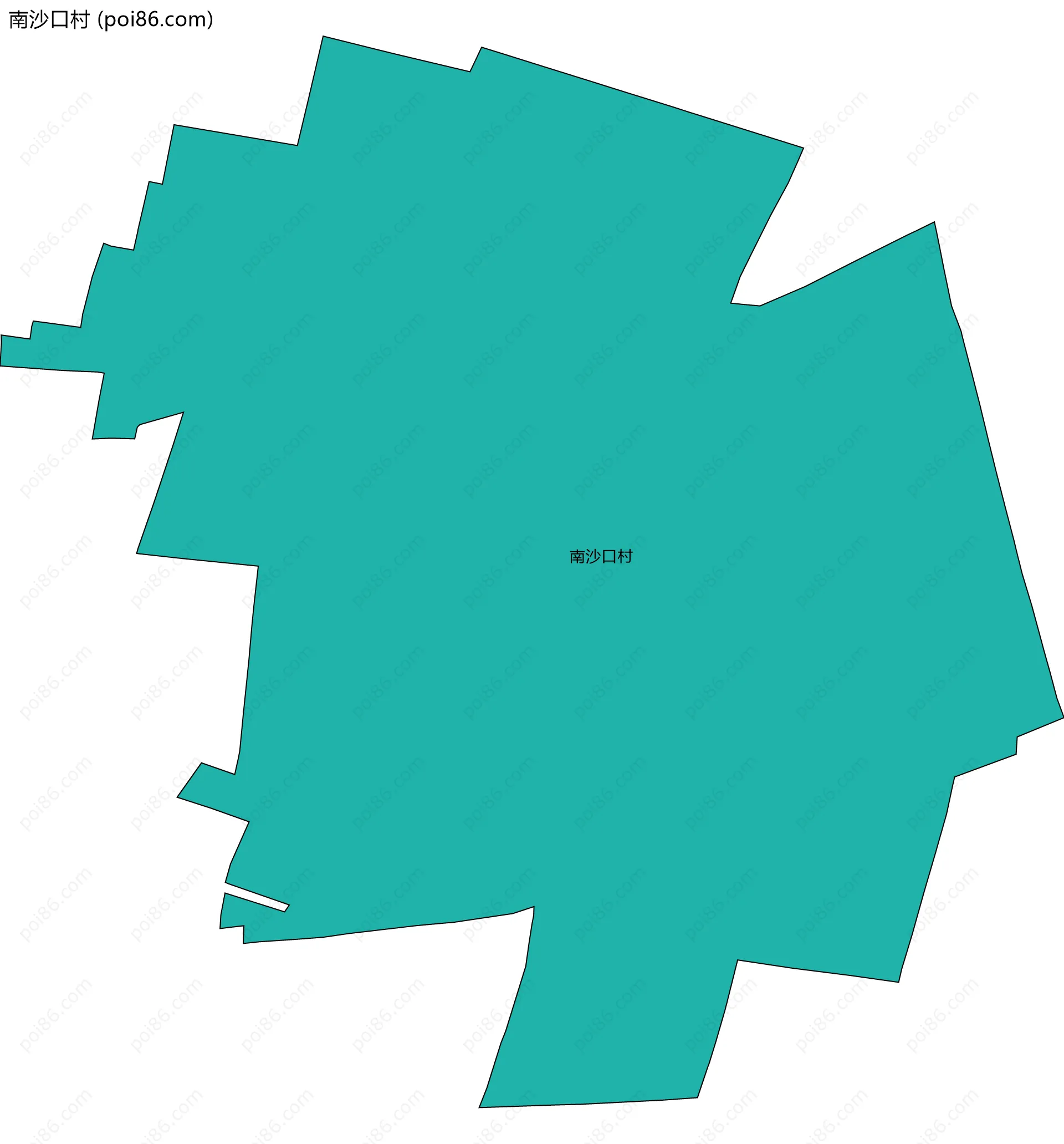 南沙口村边界地图