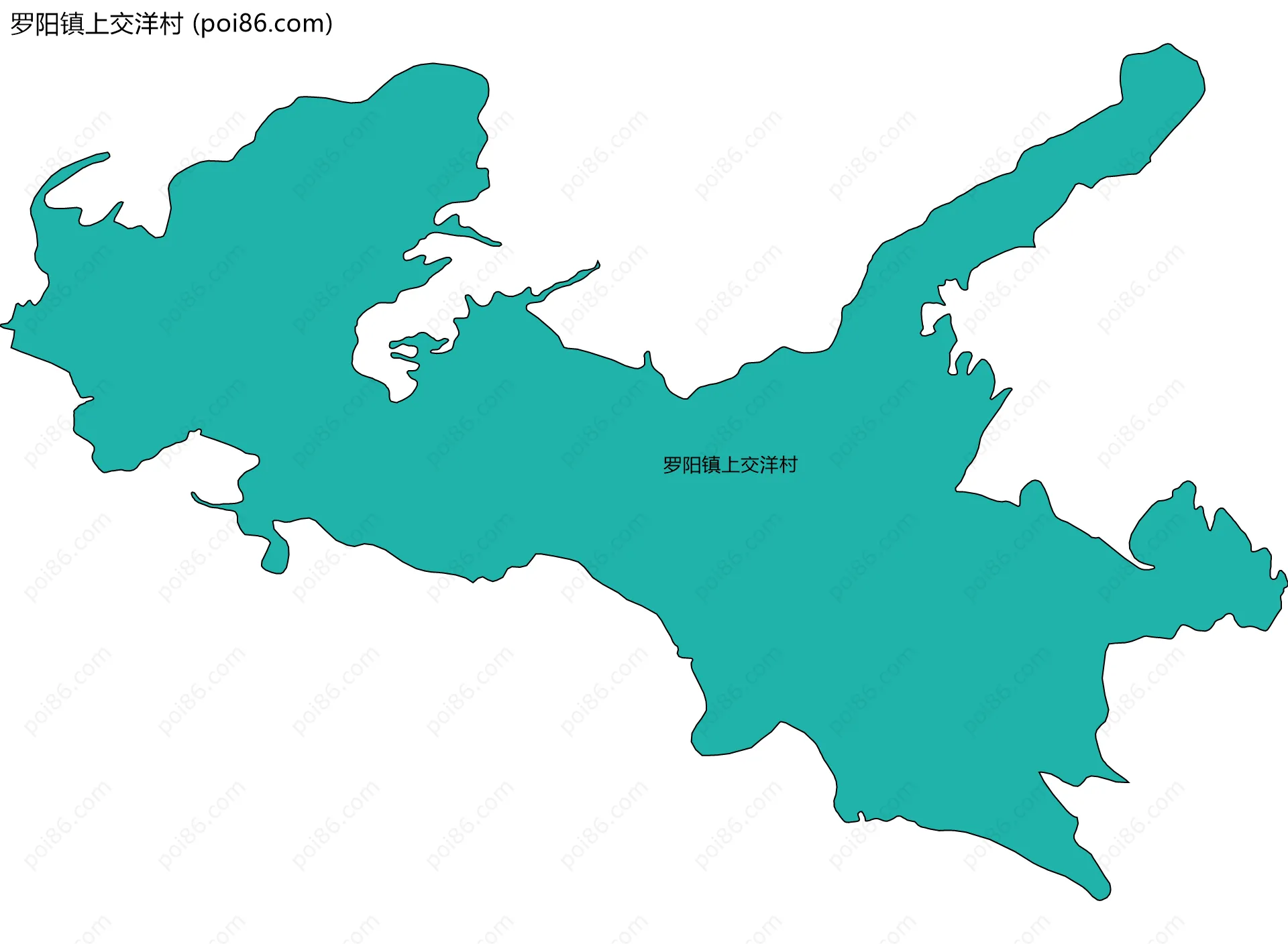 罗阳镇上交洋村边界地图