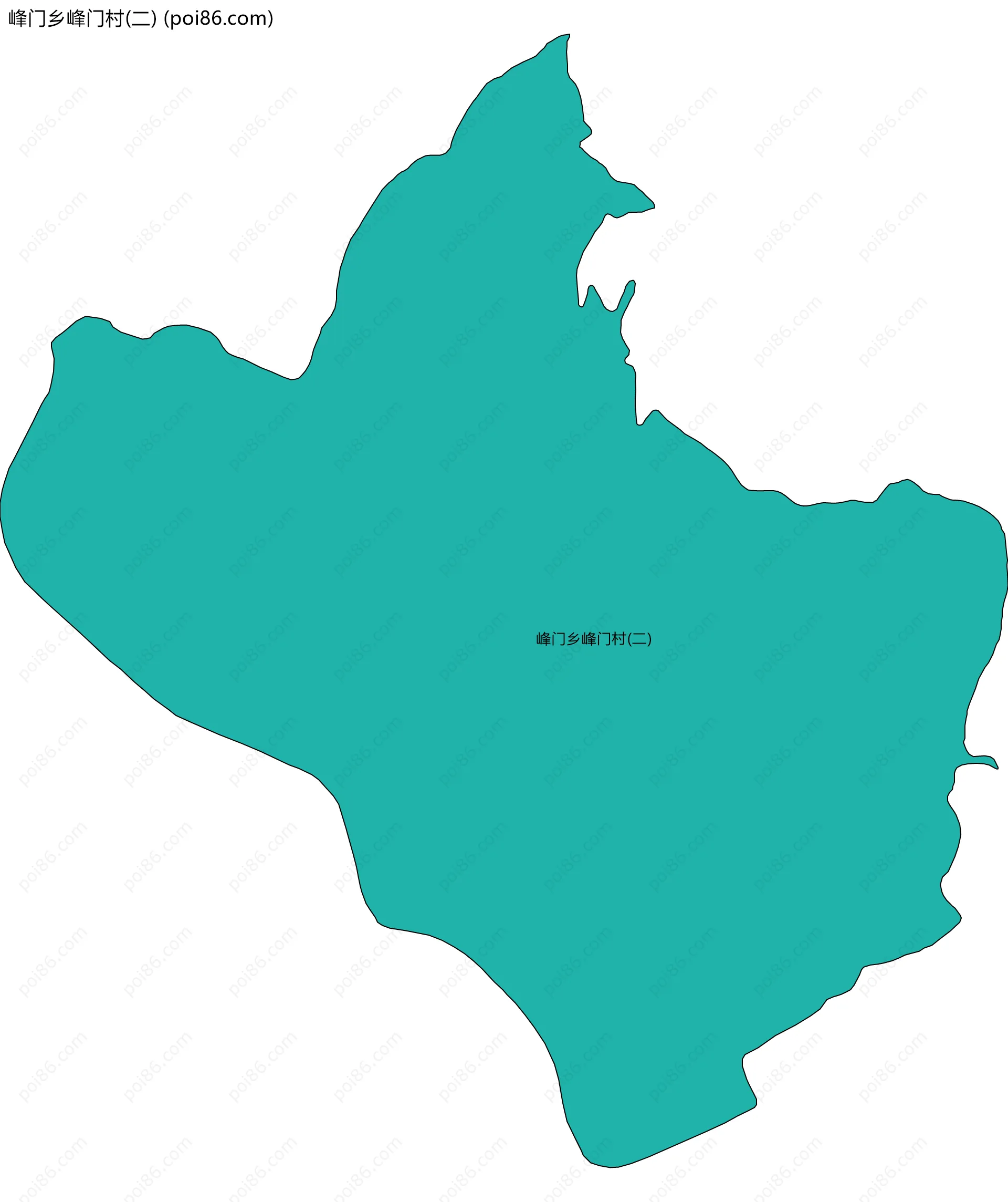 峰门乡峰门村(二)边界地图