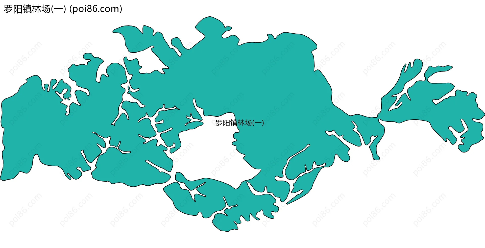 罗阳镇林场(一)边界地图