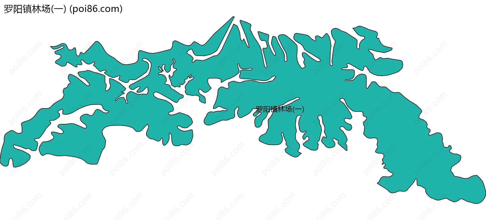 罗阳镇林场(一)边界地图