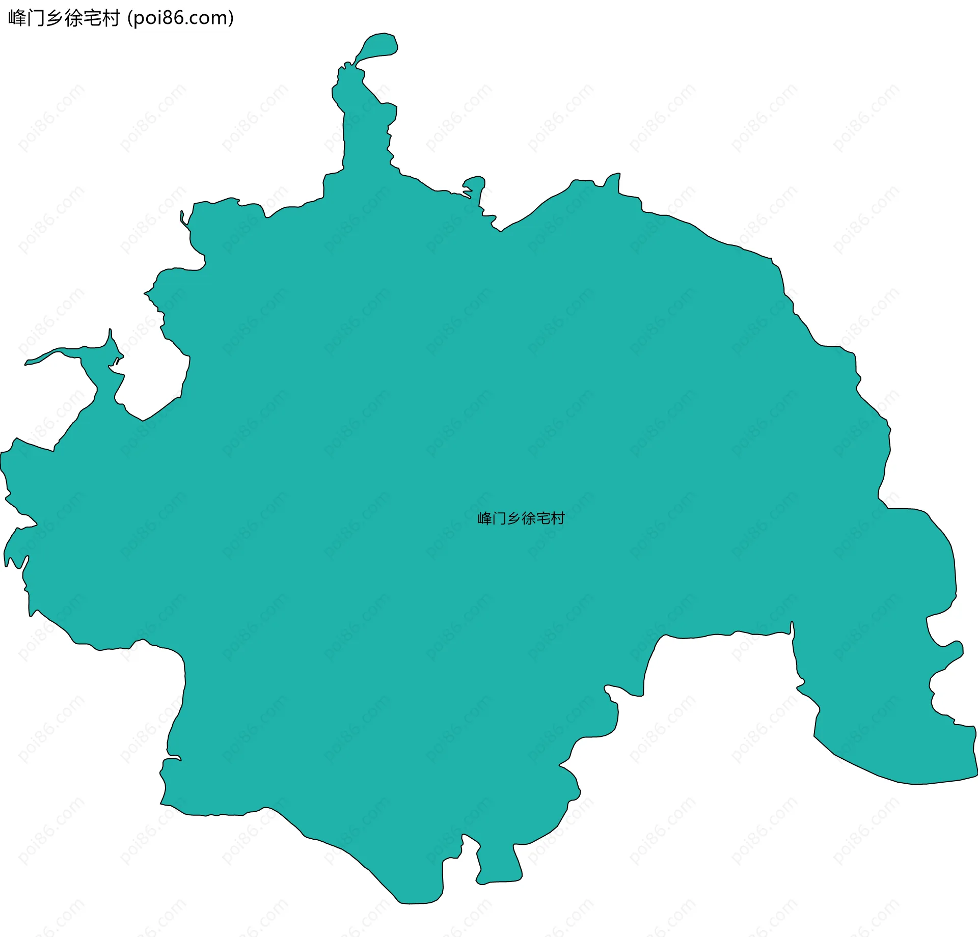 峰门乡徐宅村边界地图