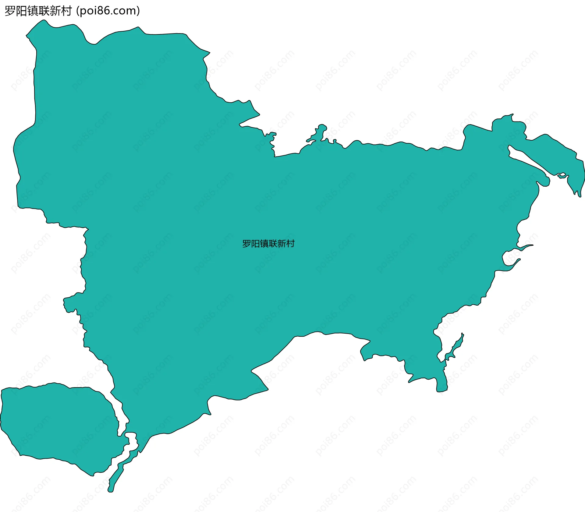 罗阳镇联新村边界地图