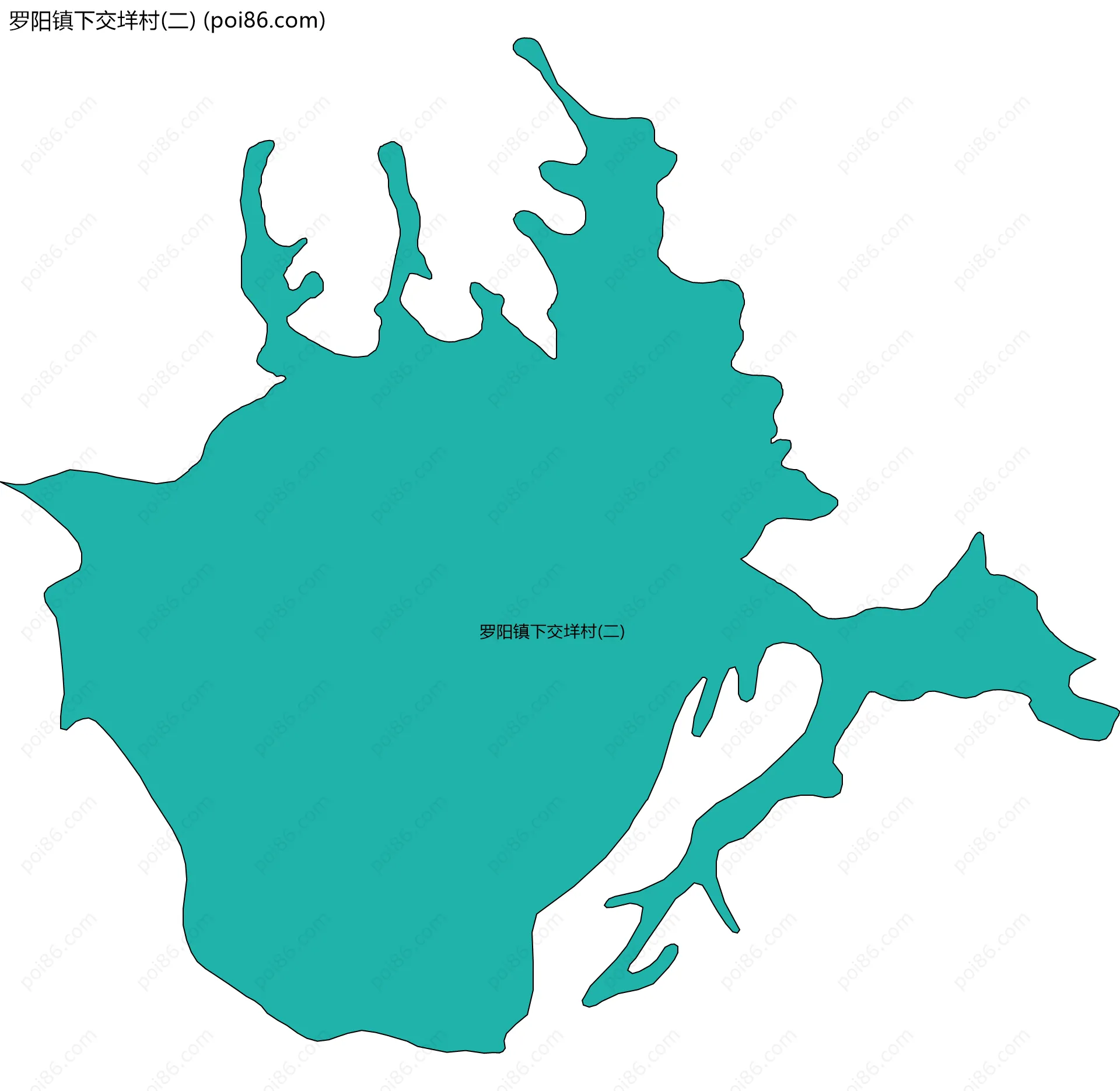 罗阳镇下交垟村(二)边界地图