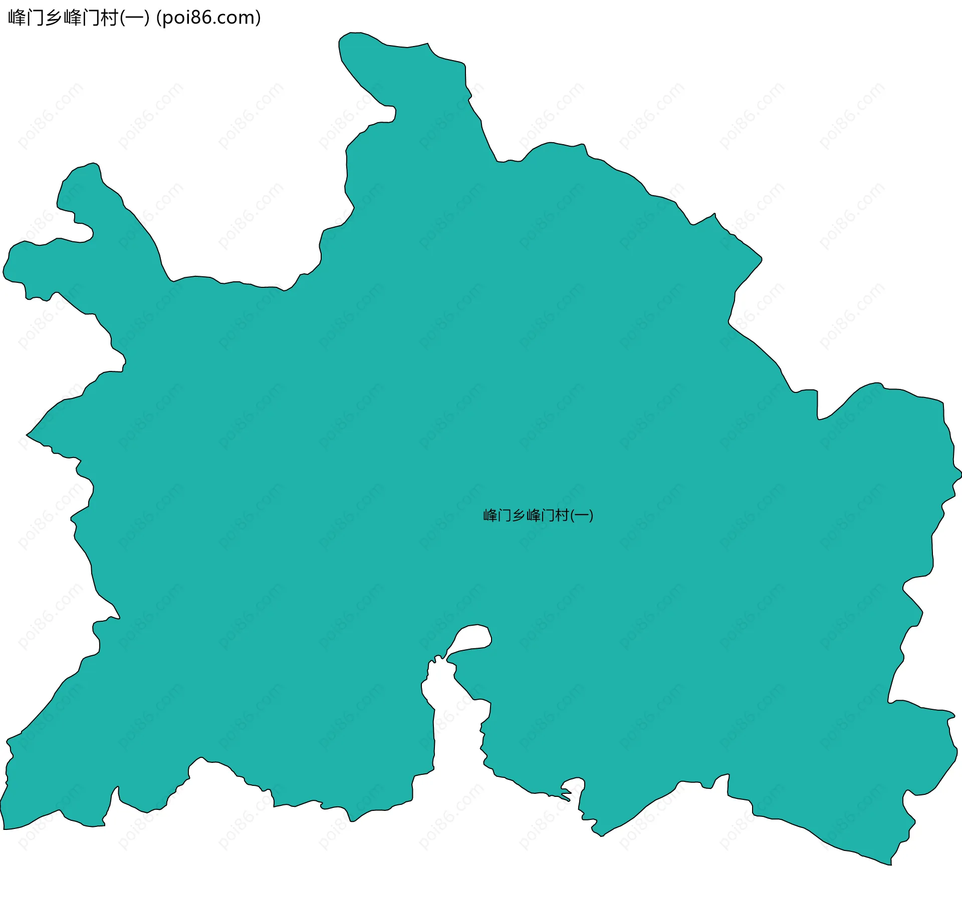 峰门乡峰门村(一)边界地图