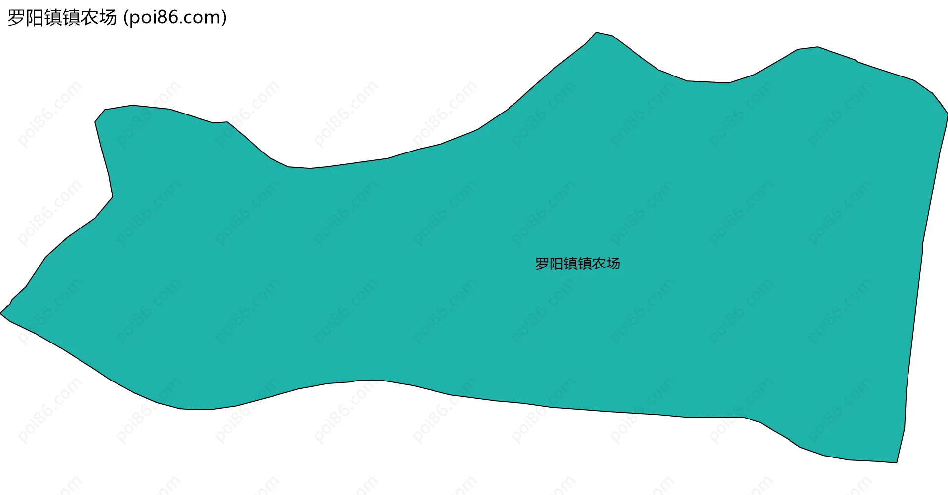 罗阳镇镇农场边界地图