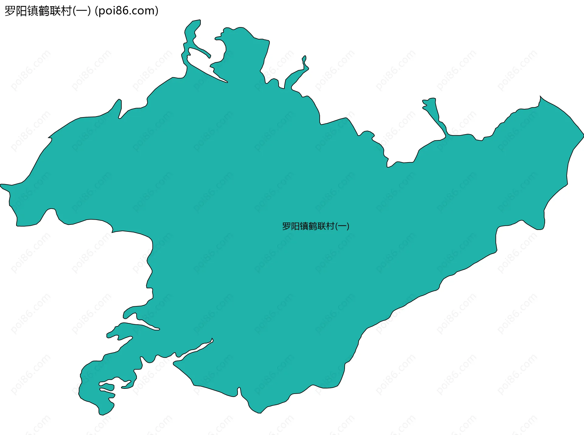 罗阳镇鹤联村(一)边界地图