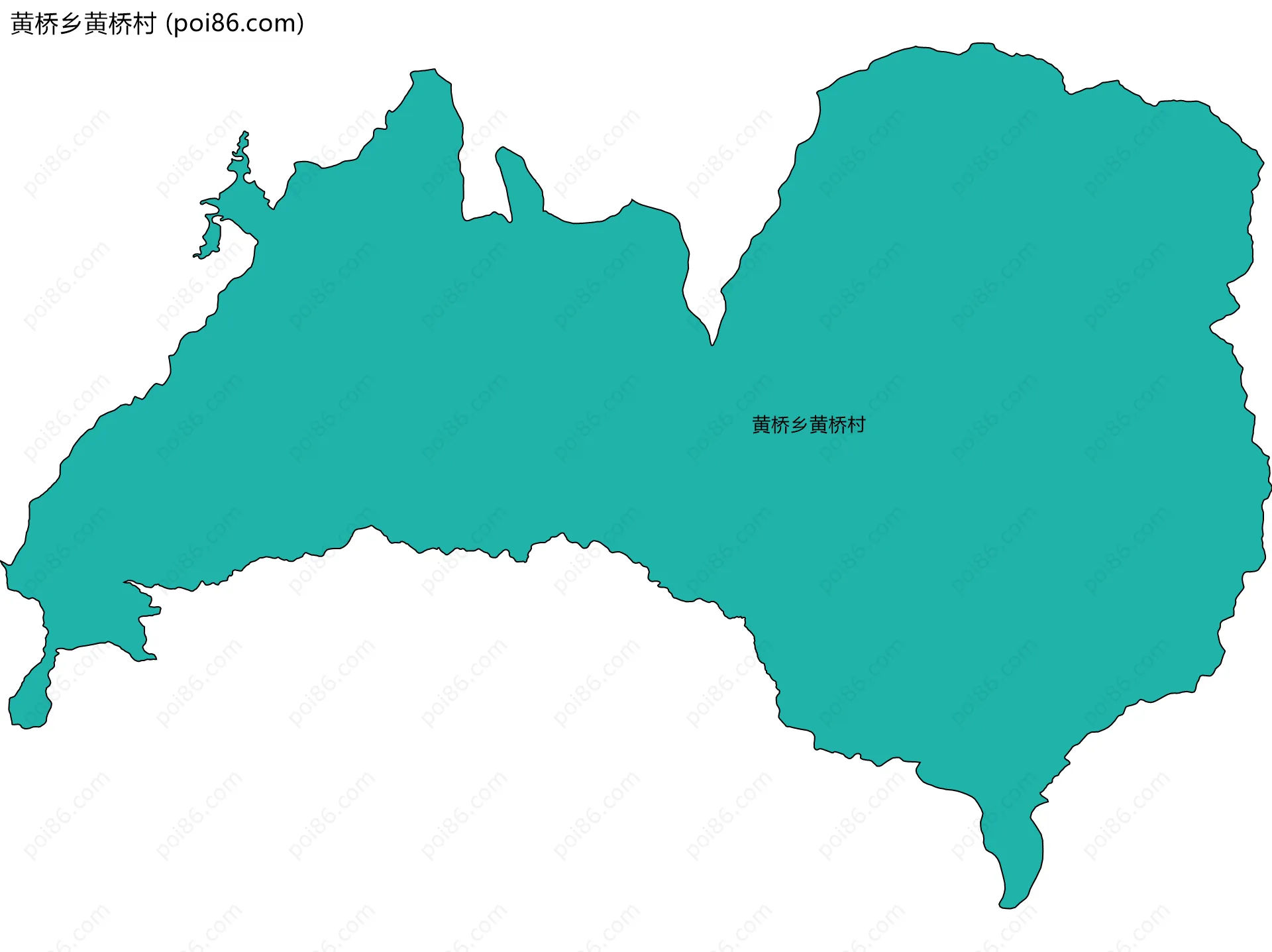 黄桥乡黄桥村边界地图