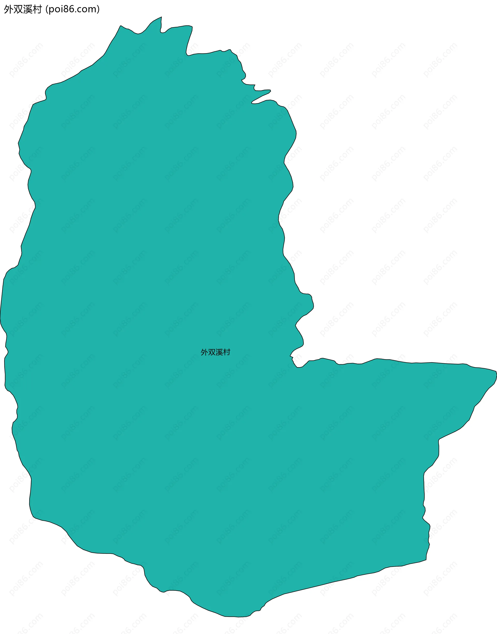 外双溪村边界地图