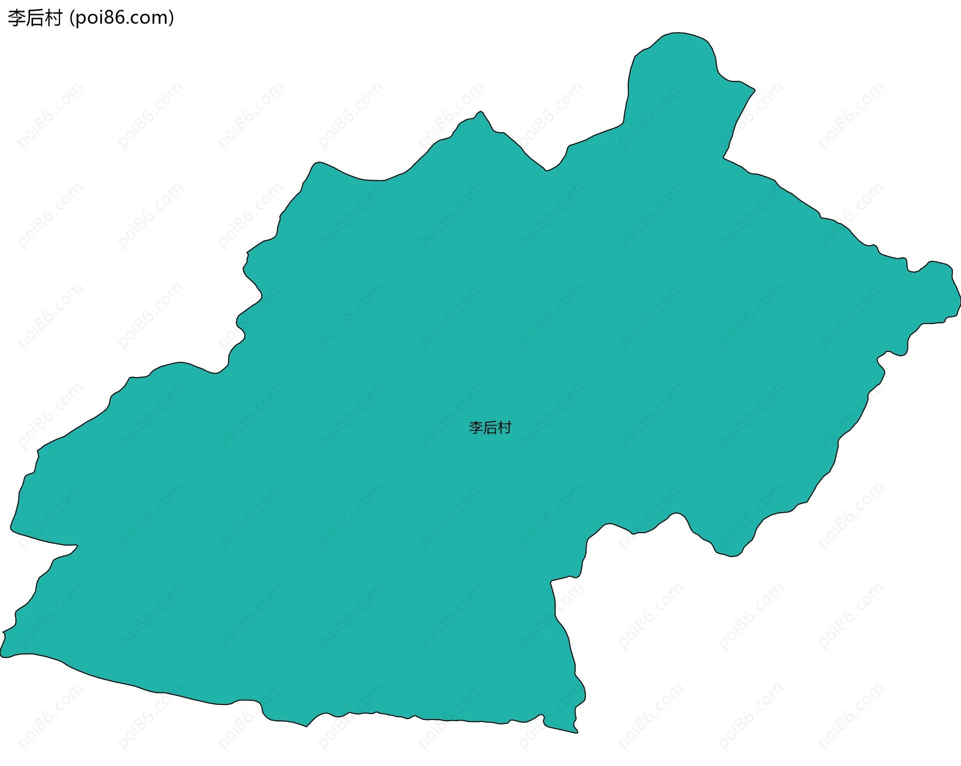 李后村边界地图