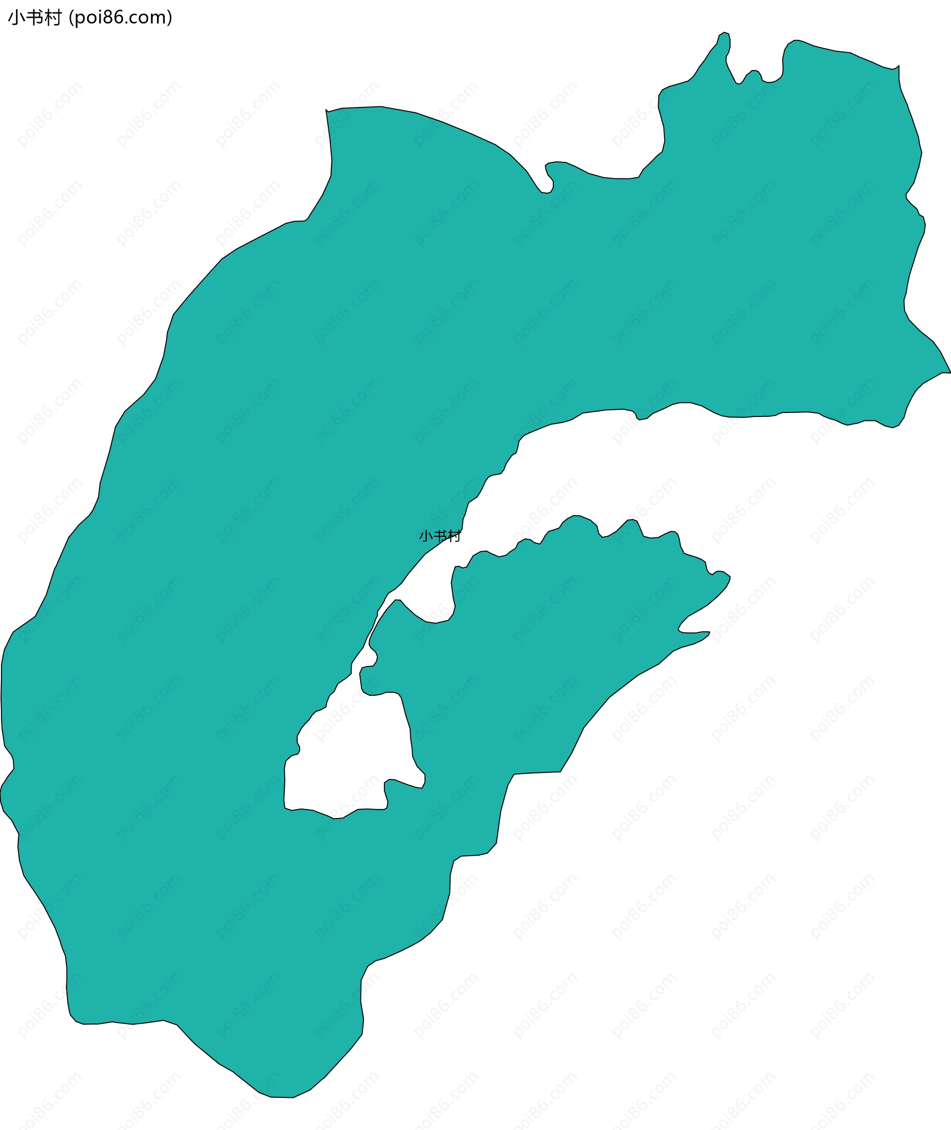 小书村边界地图