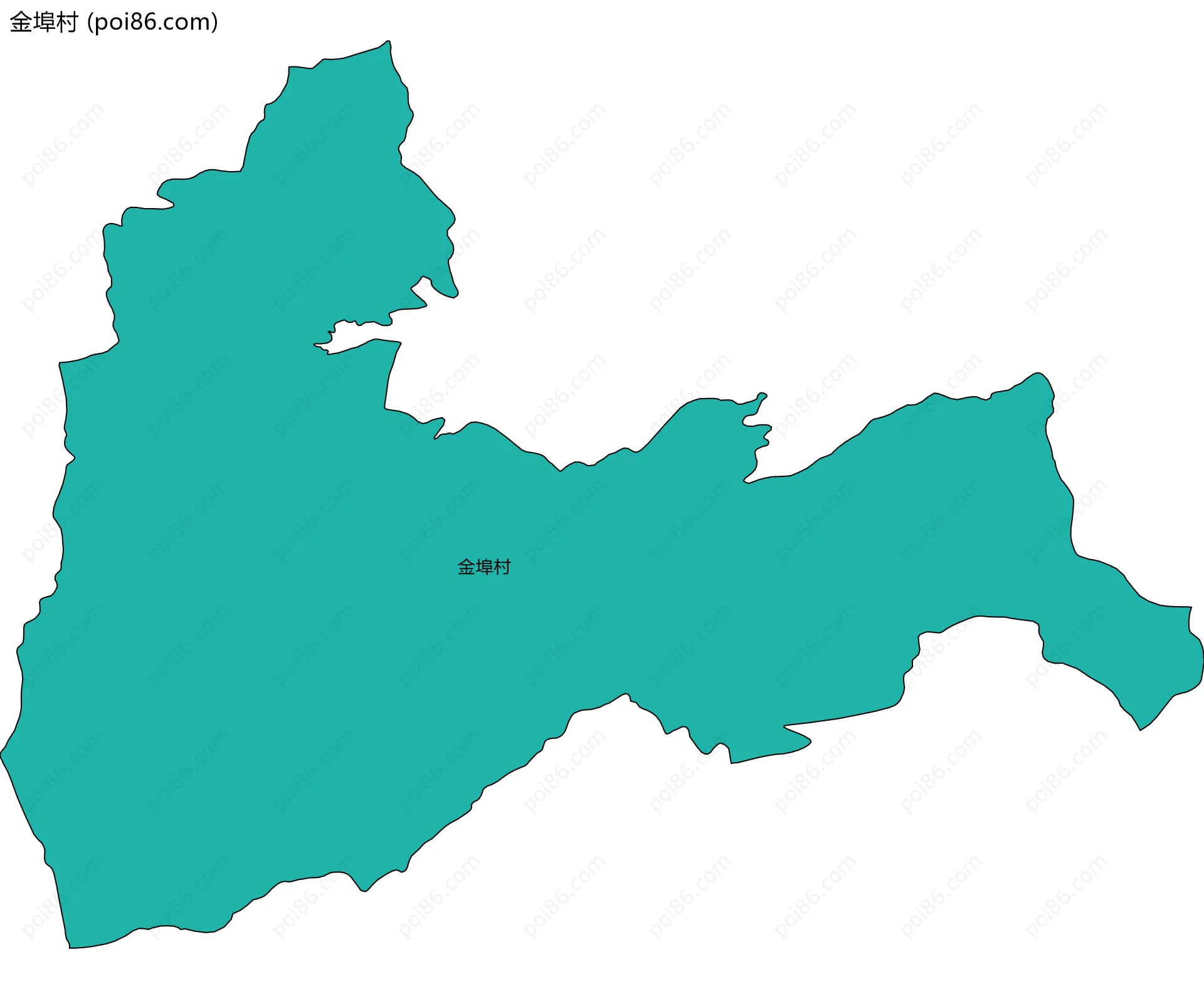 金埠村边界地图