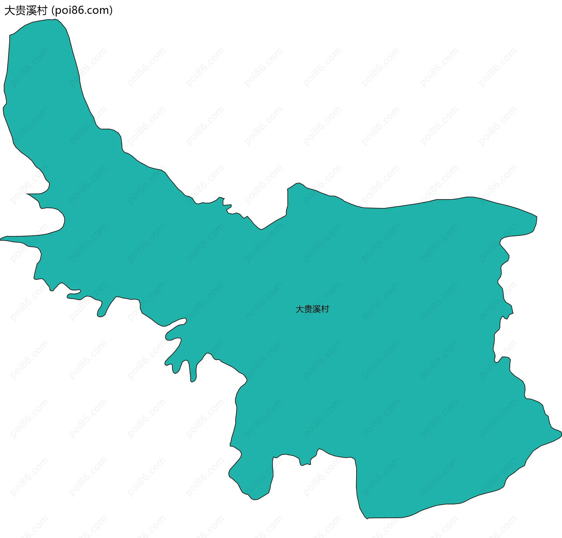 大贵溪村边界地图