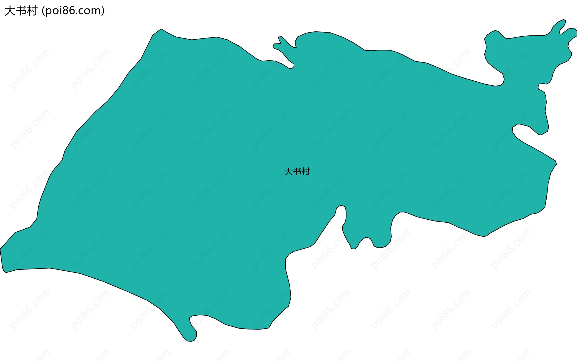 大书村边界地图