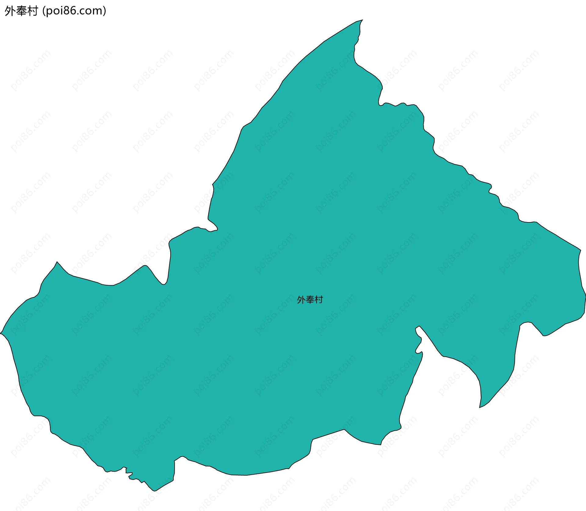 外奉村边界地图