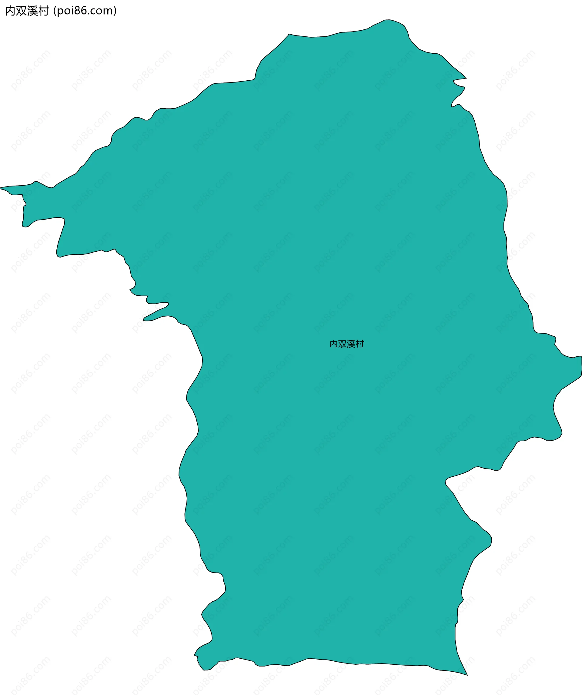 内双溪村边界地图