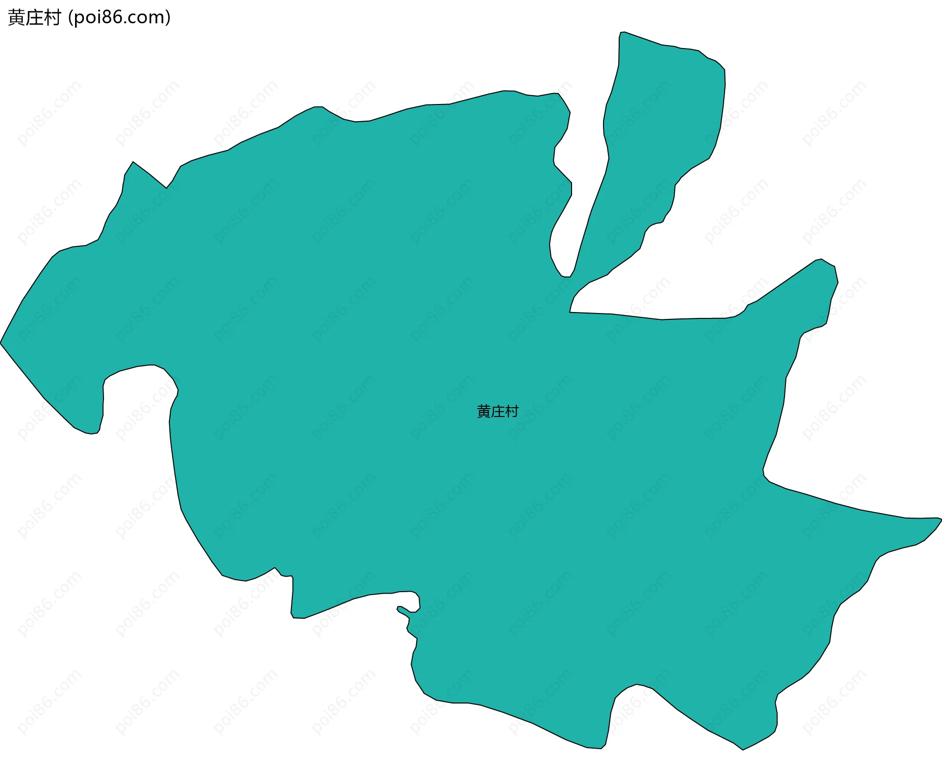 黄庄村边界地图