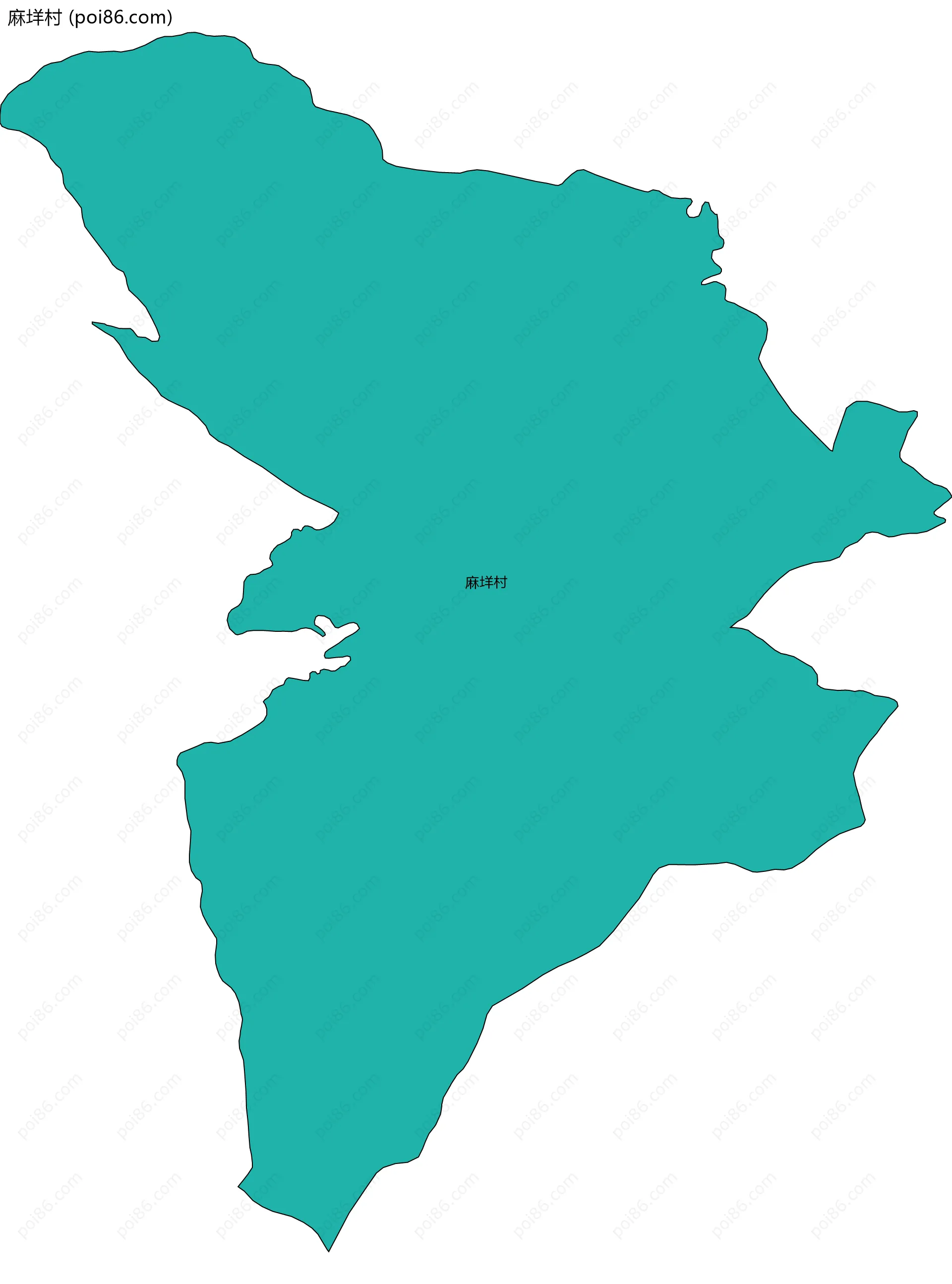 麻垟村边界地图