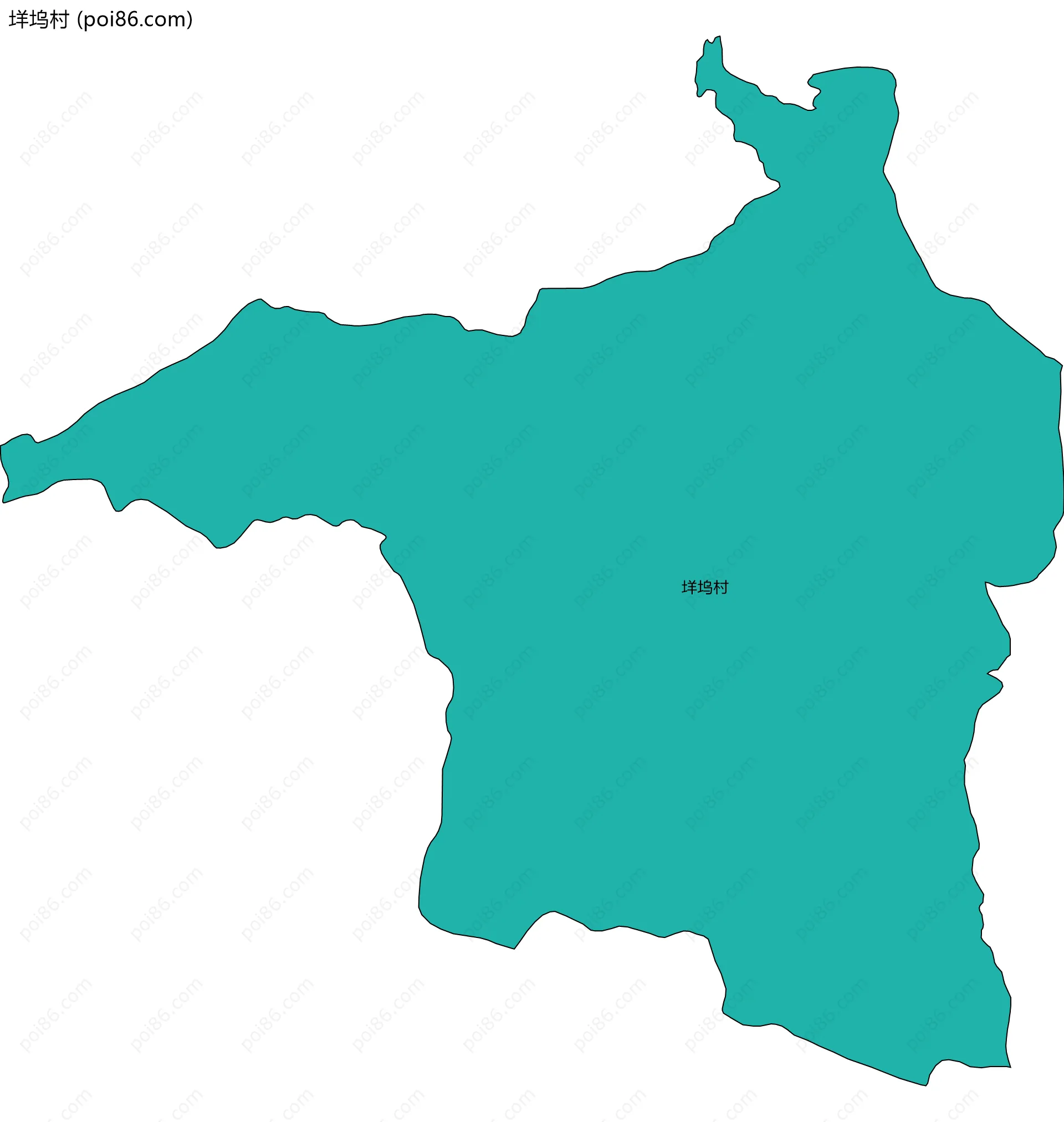 垟坞村边界地图