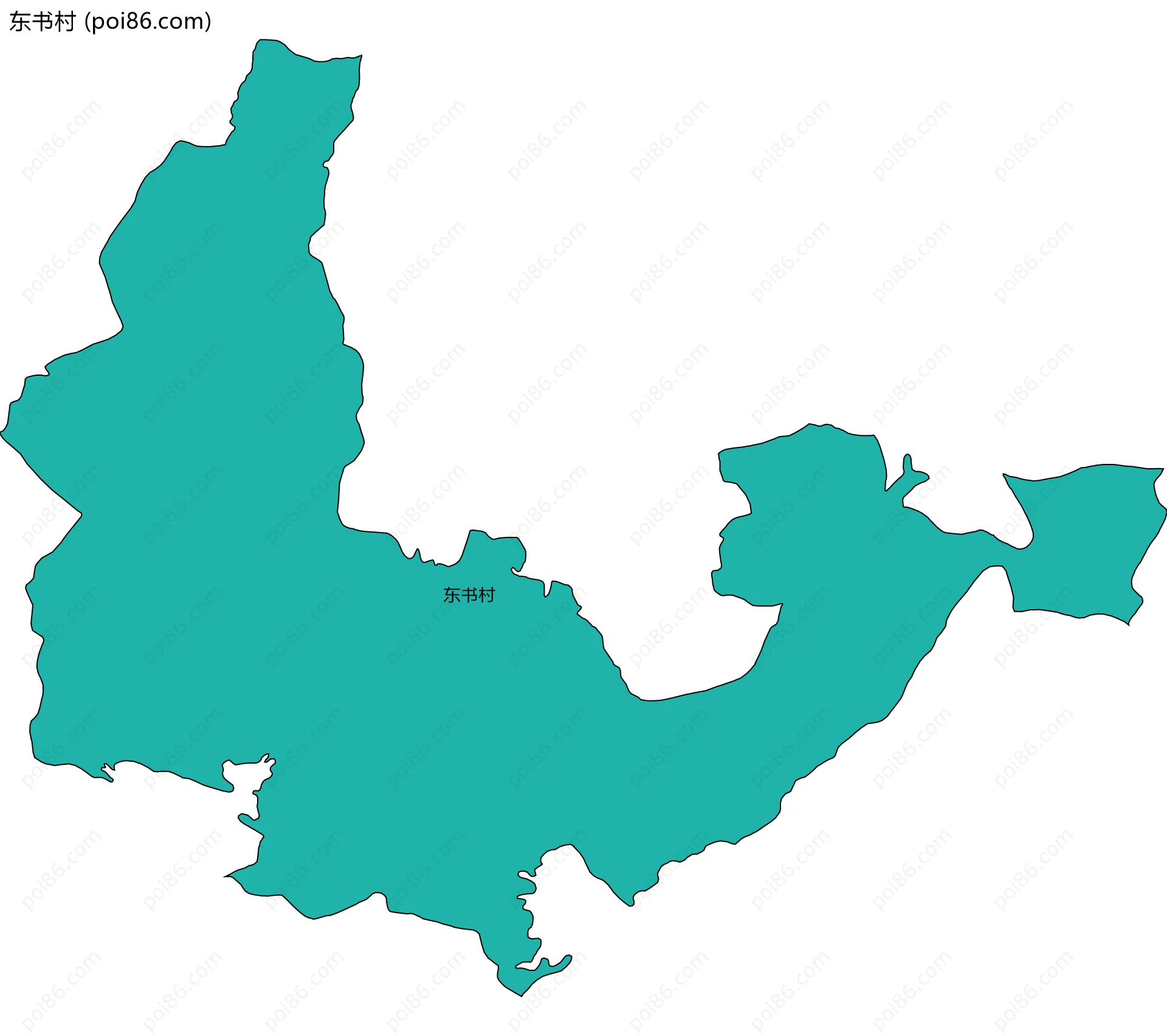 东书村边界地图