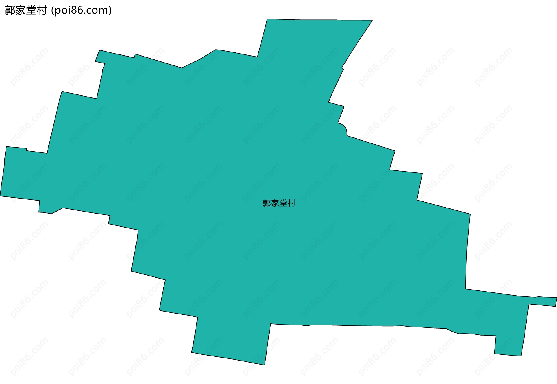 郭家堂村边界地图