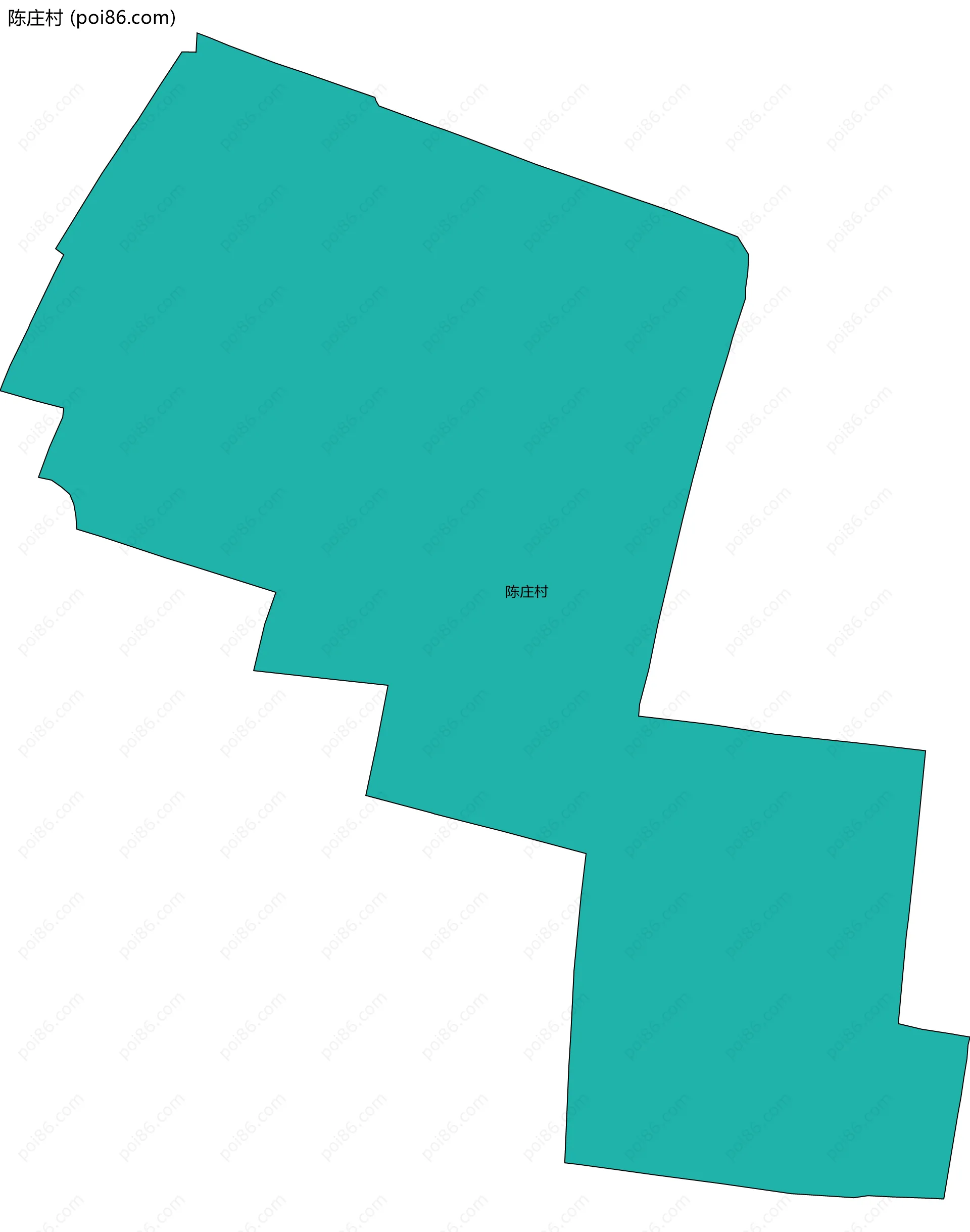 陈庄村边界地图