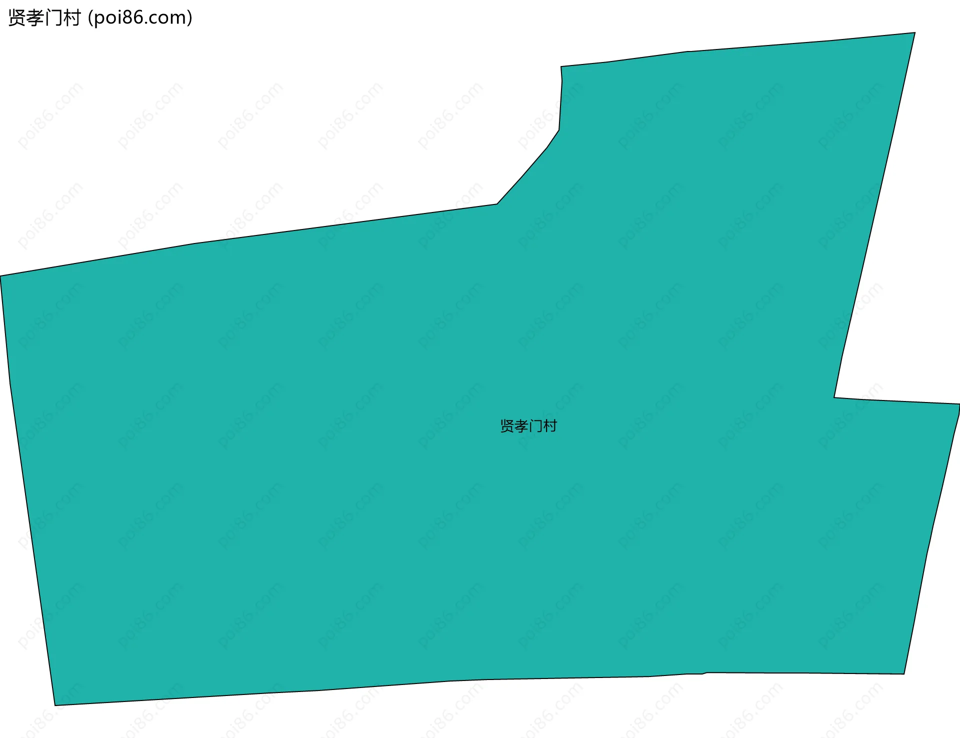 贤孝门村边界地图