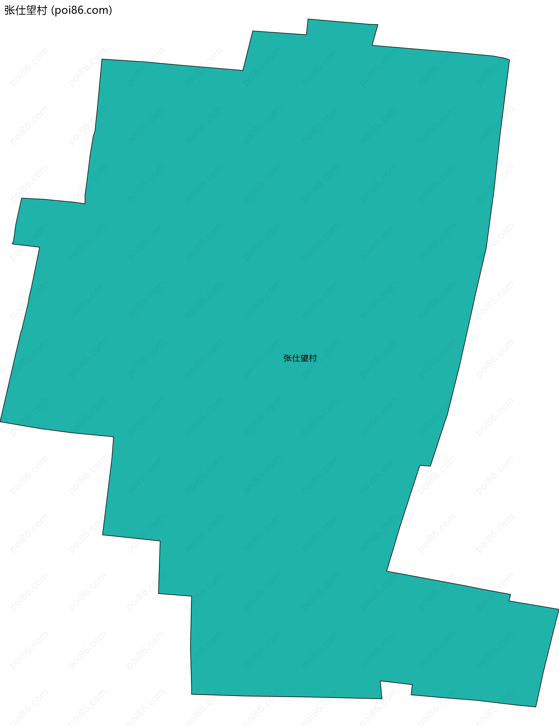张仕望村边界地图